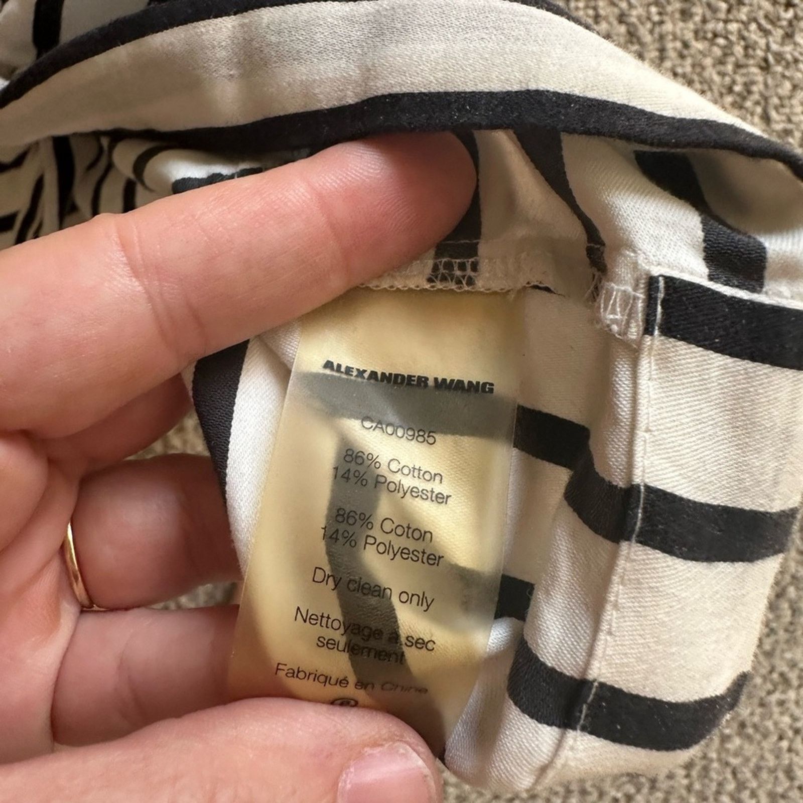 Alexander Wang Alexander Wang Striped Twist Front Button Down Shirt Size XS / US 0-2 / IT 36-38 - 7 Thumbnail