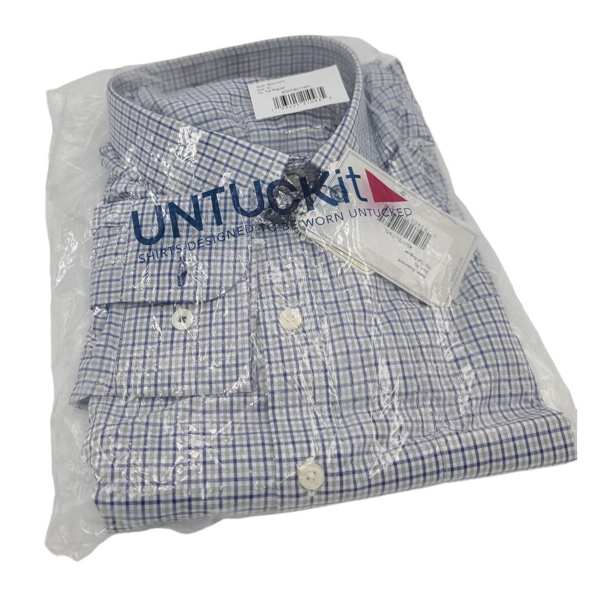 UNTUCKit Untuckit Performance Beaumont Plaid Long Sleeve Button Up Size US XL / EU 56 / 4 - 2 Thumbnail