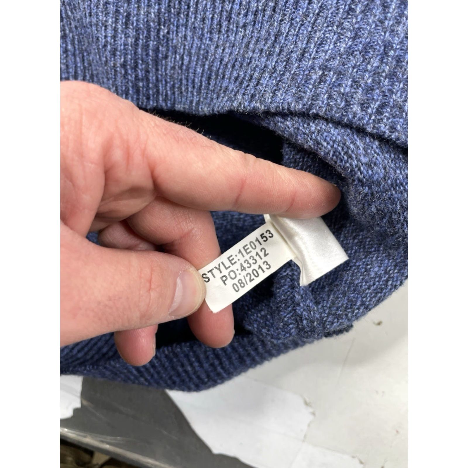 Vineyard Vines Vineyard Vines Sweater Men XL 1/4 Zip Wool Knit Pullover Zipper Mock Neck Long Sleeve Blue Solid Golf Everyday Comfort Size US XL / EU 56 / 4 - 8 Thumbnail