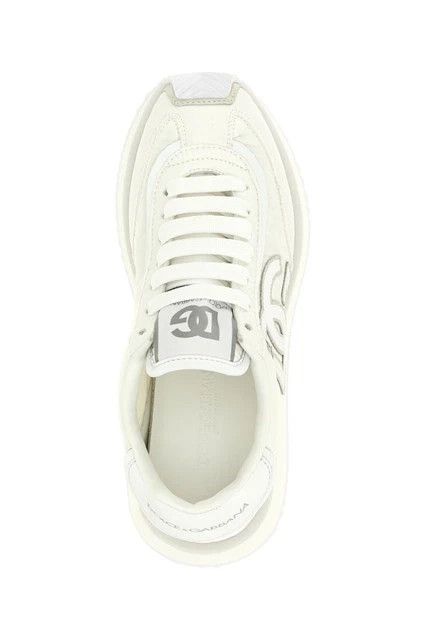 Dolce & Gabbana DG Cushion White/Gray Mixed-Material Sneakers N&A Size US 10 / IT 40 - 4 Thumbnail