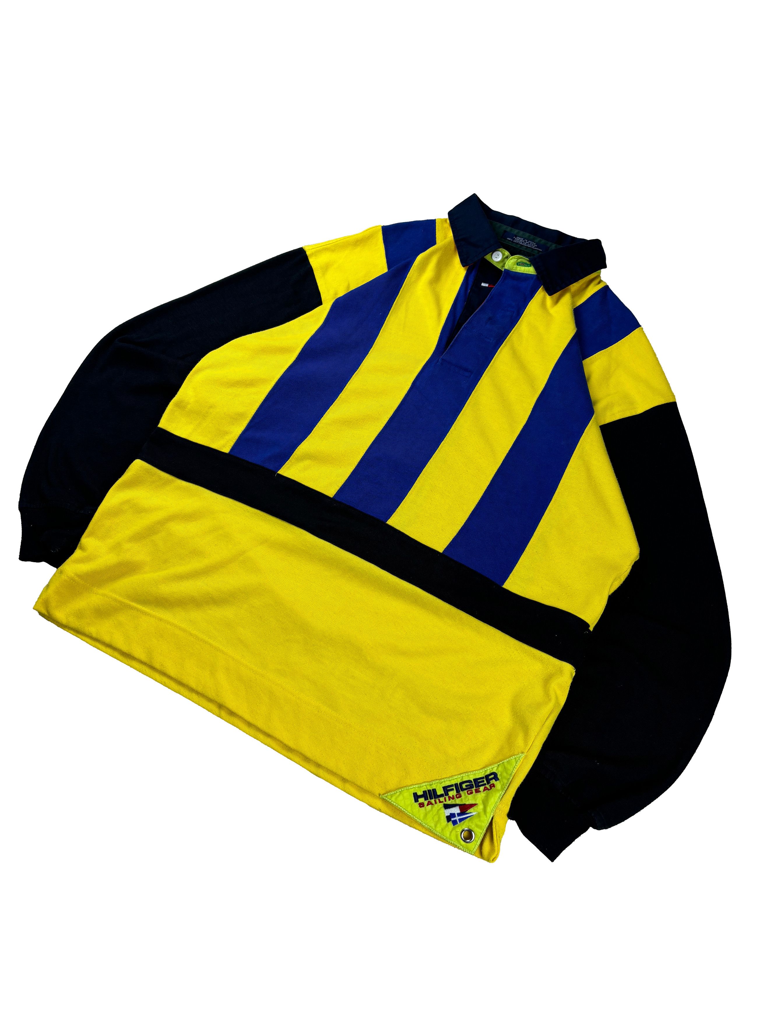 Tommy Hilfiger Tommy Hilfiger Rare Vintage 90s - long sleeve polo Size US L / EU 52-54 / 3 - 3 Thumbnail
