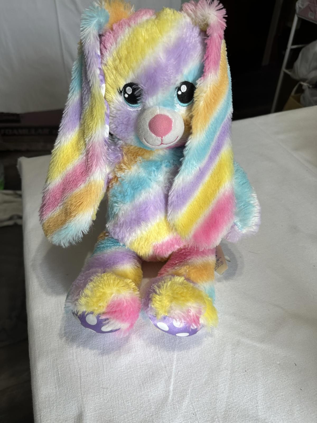 Designer Build A Bear Adorable Multi-Color Plush Bunny Size ONE SIZE - 1 Thumbnail