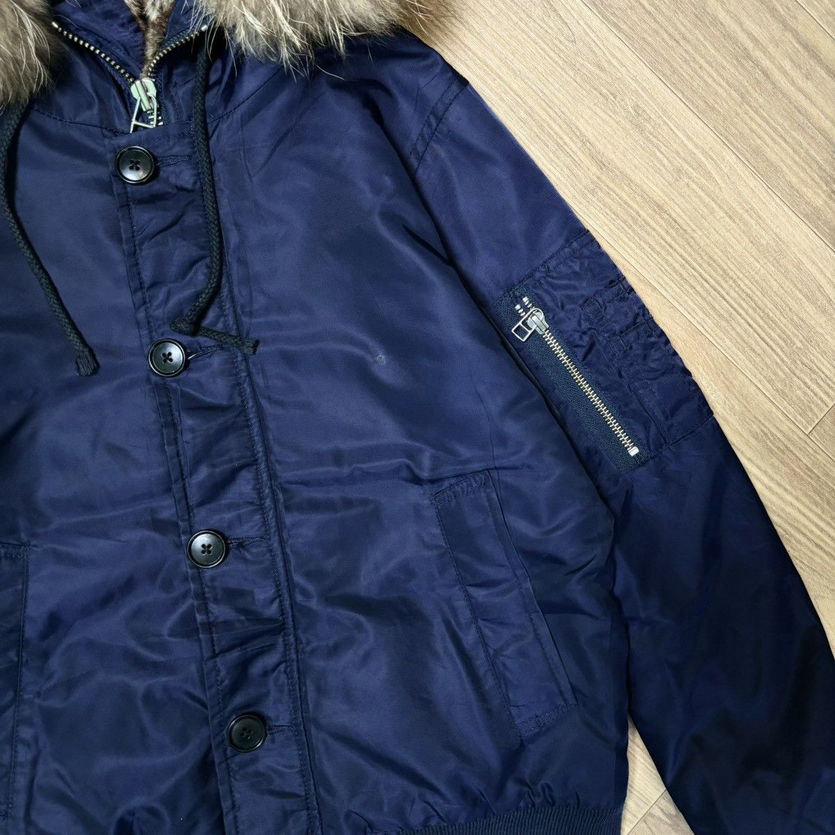 14th Addiction × If Six Was Nine × Le Grande Bleu (L.G.B.) G.O.A Kiffe bomber fur jacket ifsixwasnine lgb style Size US S / EU 44-46 / 1 - 10 Thumbnail