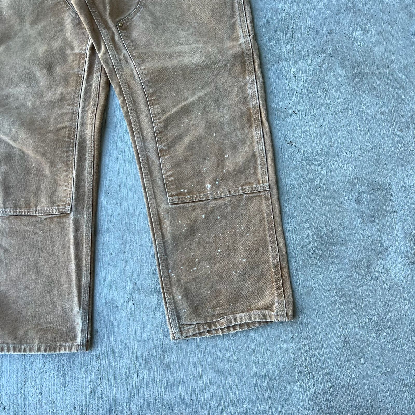 Carhartt × Vintage Carhartt brown double knee work wear carpenter pants Size US 33 - 10 Thumbnail