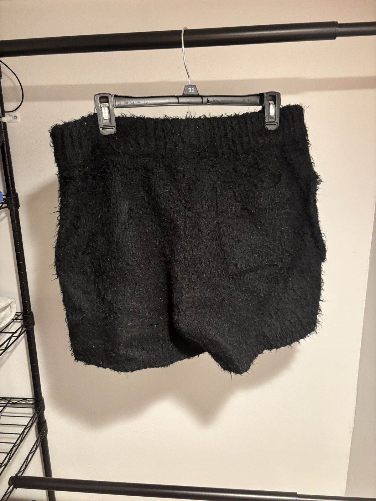 MNML Mnml Mohair Shorts Size Large Black Size US 34 / EU 50 - 2 Thumbnail
