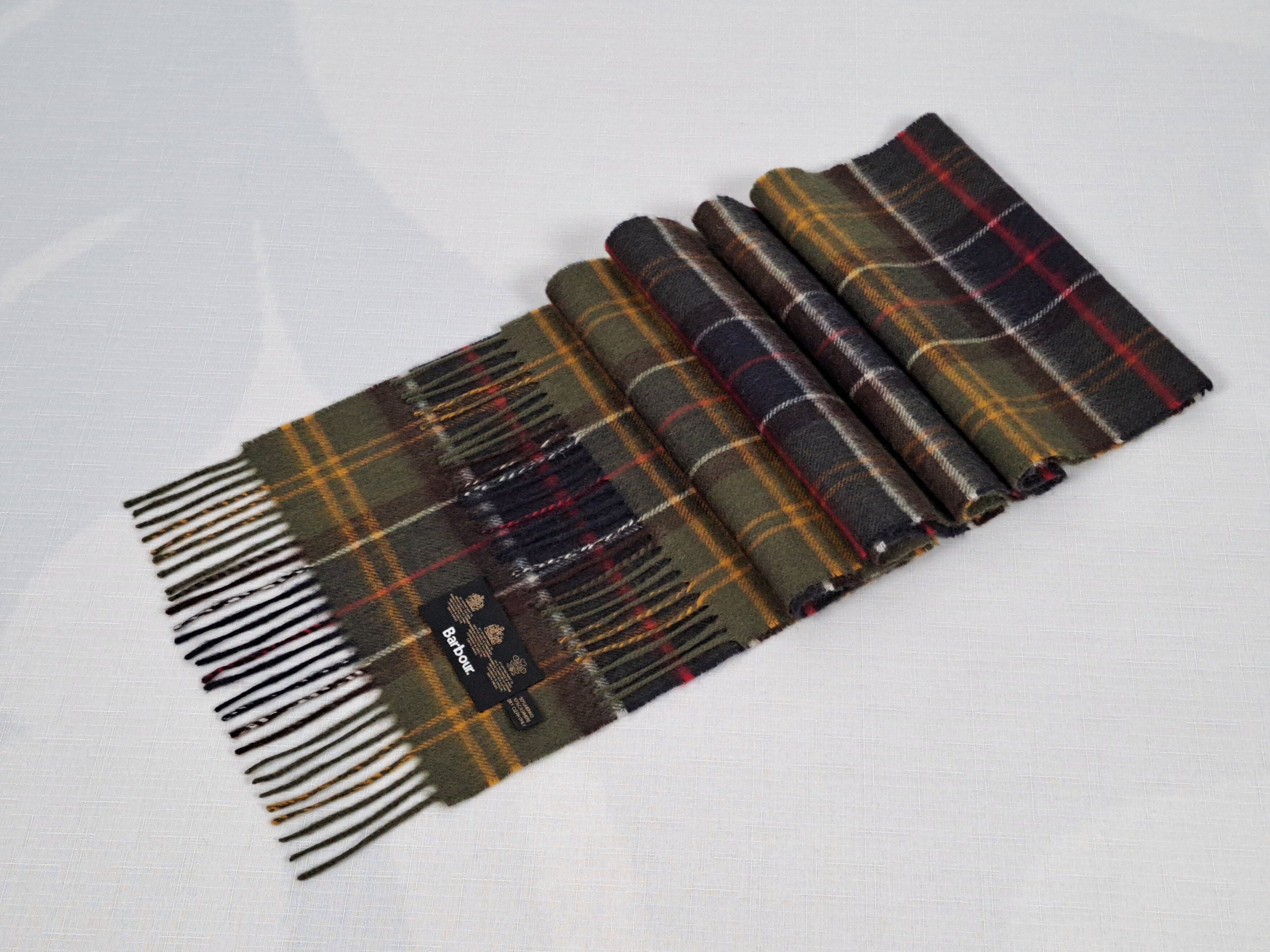 Barbour BARBOUR wool/cashmere tartan scarf. Size ONE SIZE - 2 Preview