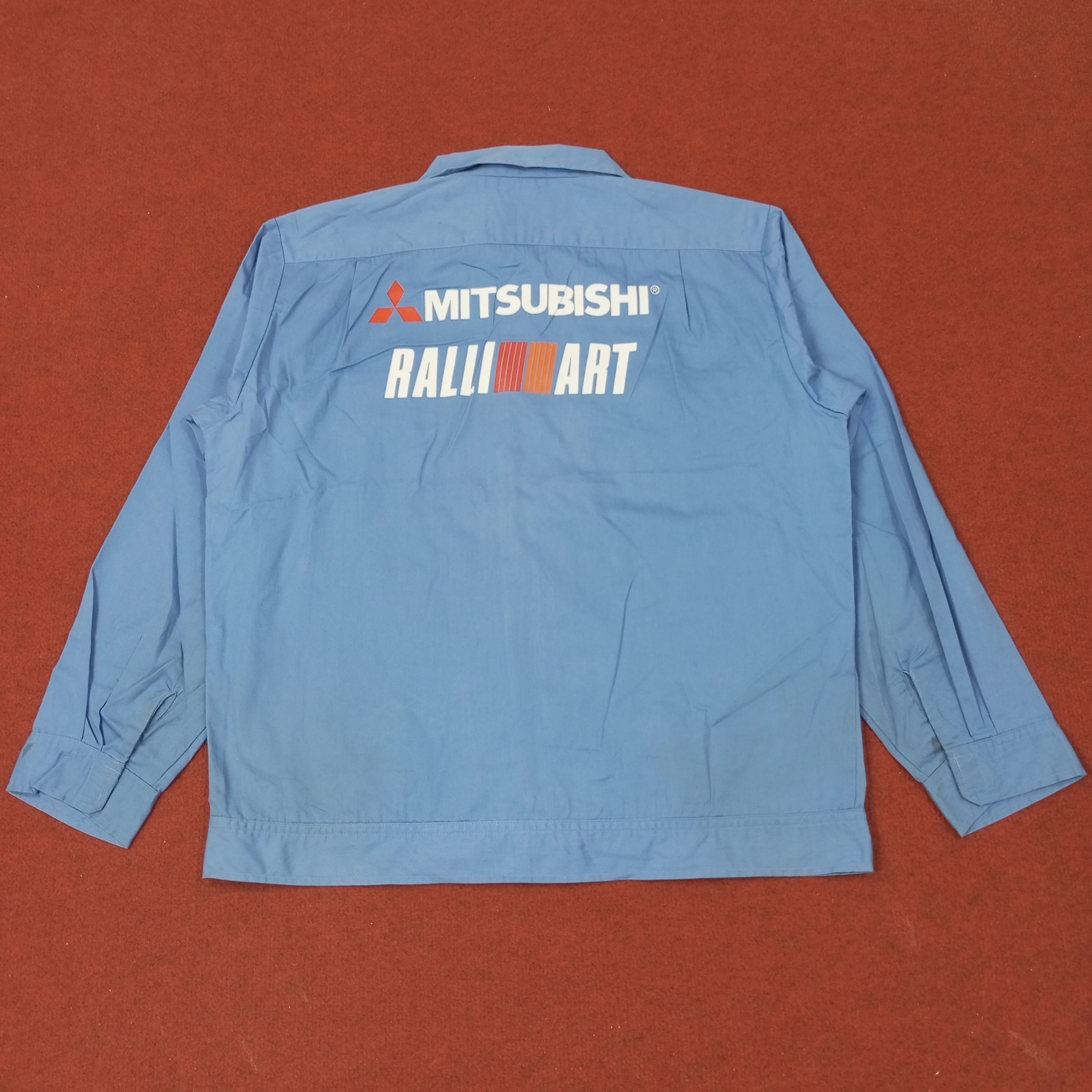 Vintage Mitsubishi Ralli Art Motorsports Custom Art Jacket c246n1 Size US L / EU 52-54 / 3 - 1 Thumbnail