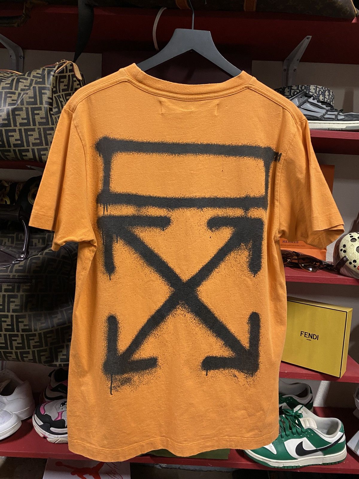 Off-White Virgil Abloh Spray Arrows Tee Shirt Medium