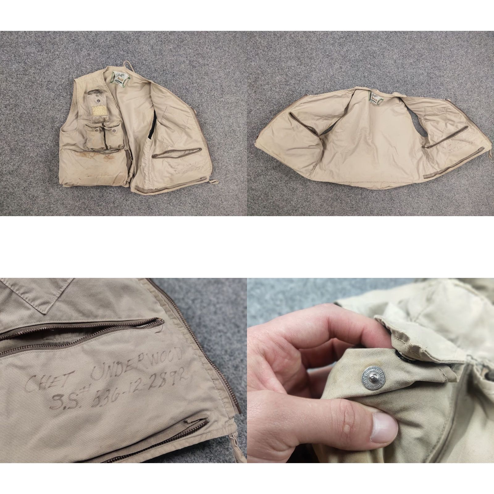Vintage VINTAGE Masland Tac-L-Pac Fly Hunting Fishing Pockets Vest Shirt Beige 1940s M Gentlemen Outdoors Mens Size US M / EU 48-50 / 2 - 10 Thumbnail