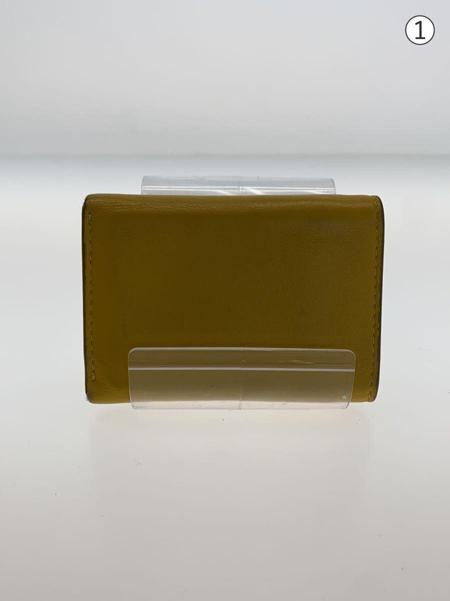Balenciaga Balenciaga Leather Tri-Fold Wallet Yellow Size ONE SIZE - 2 Thumbnail