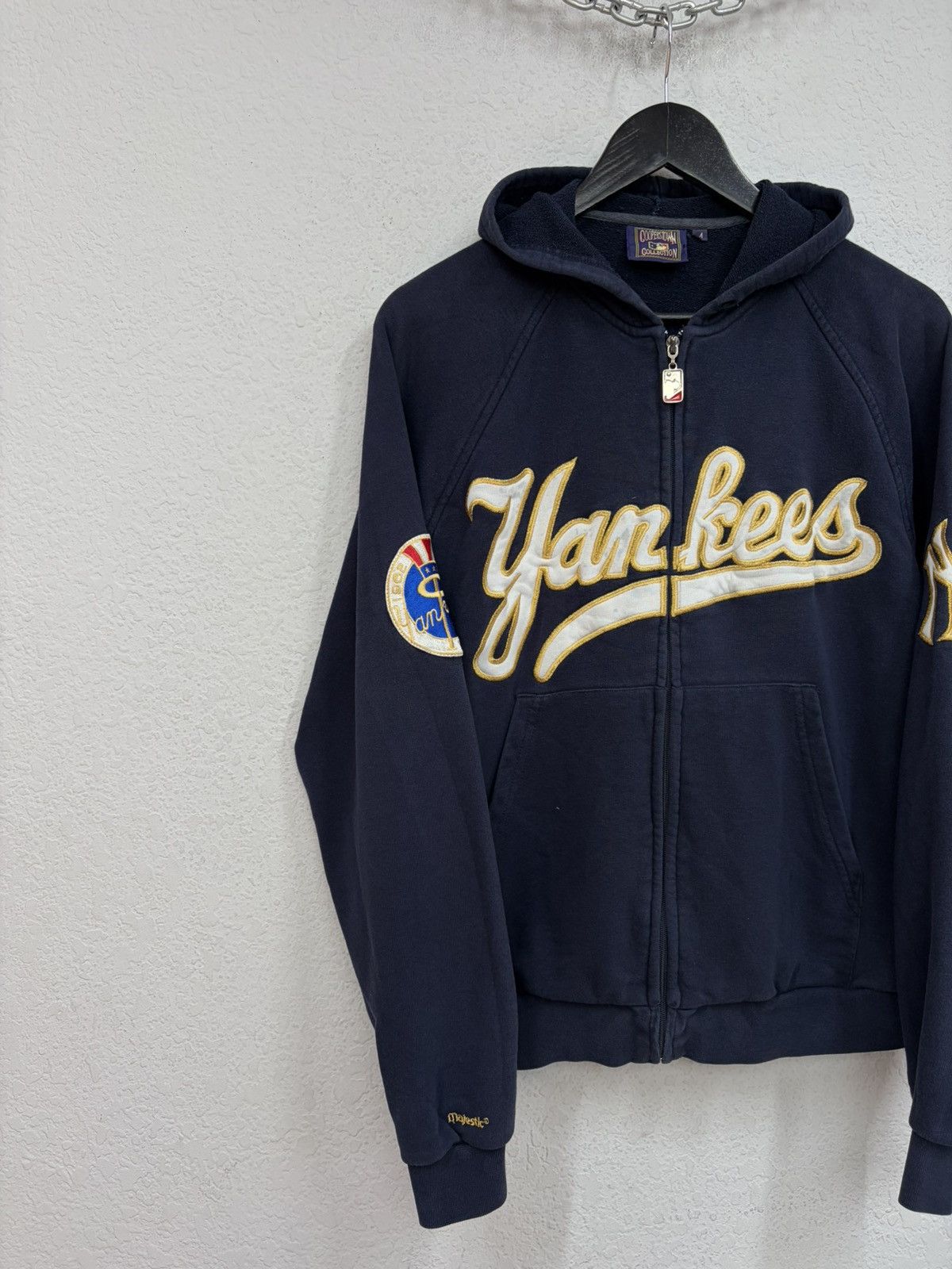 New York Yankees Red Y2K Yankees Zip Hoodie w/ Rhinestone Buttons New York Size US M / EU 48-50 / 2 - 5 Thumbnail