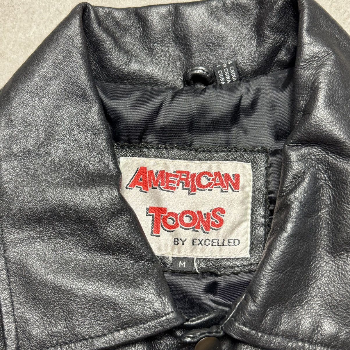 Vintage American Toons Betty Boop Leather Bomber Varsity Jacket Size US M / EU 48-50 / 2 - 5 Thumbnail