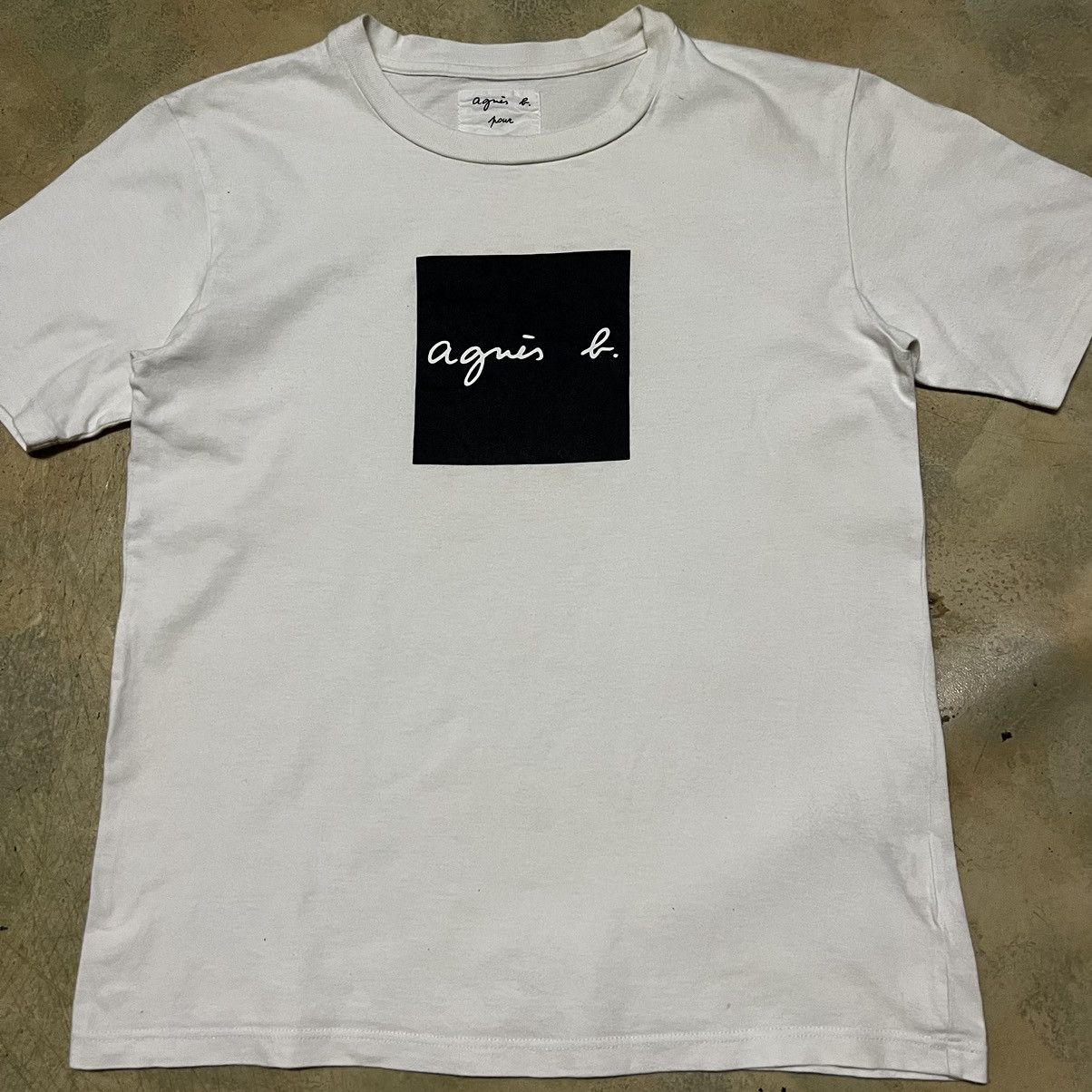 agnes b. Agnes B. X Adam et Rope Big Logo T Shirt Size US M / EU 48-50 / 2 - 3 Thumbnail