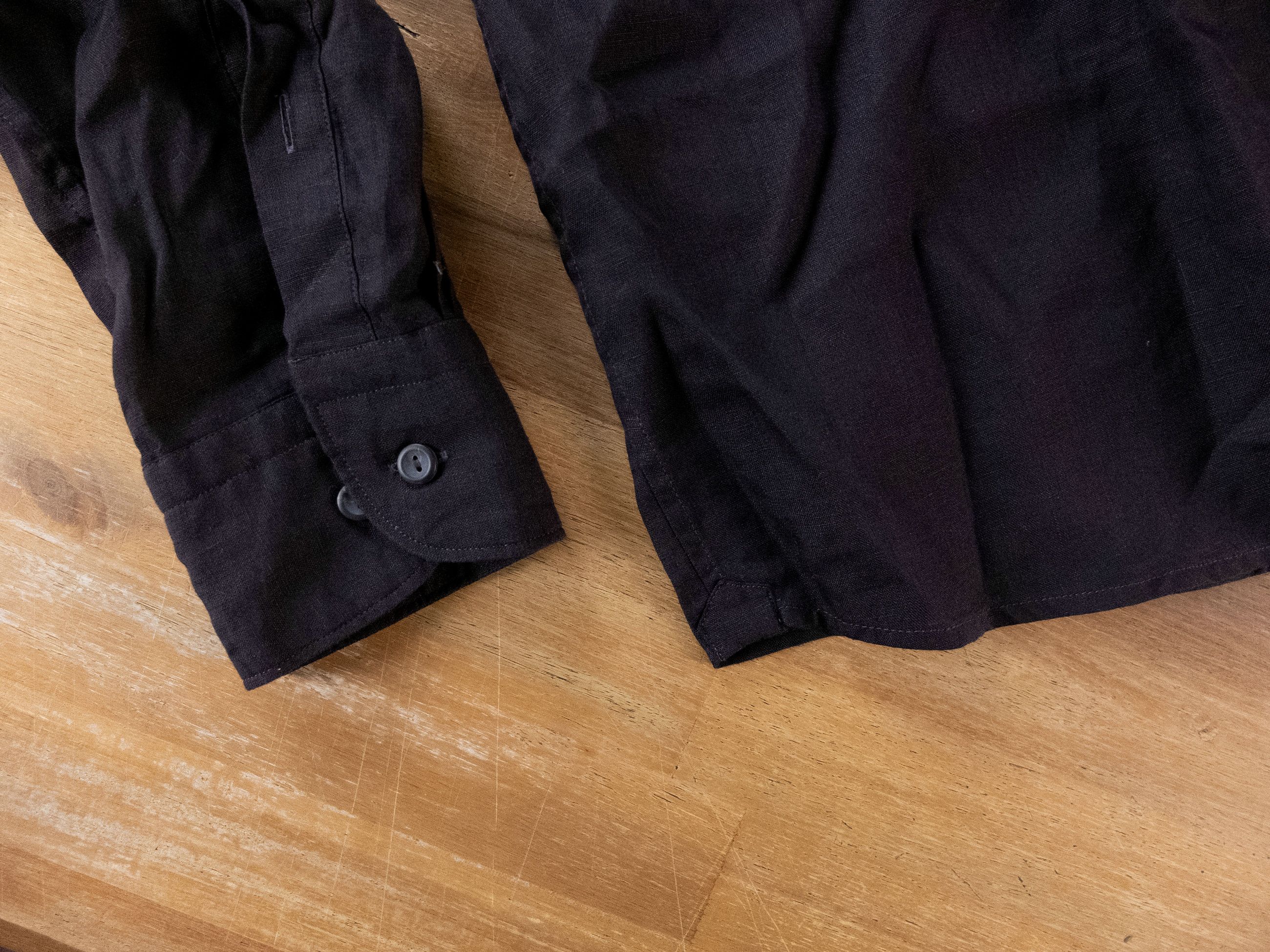 Eton ETON of Sweden contemporary fit black linen shirt 43 XL Size US XL / EU 56 / 4 - 6 Thumbnail