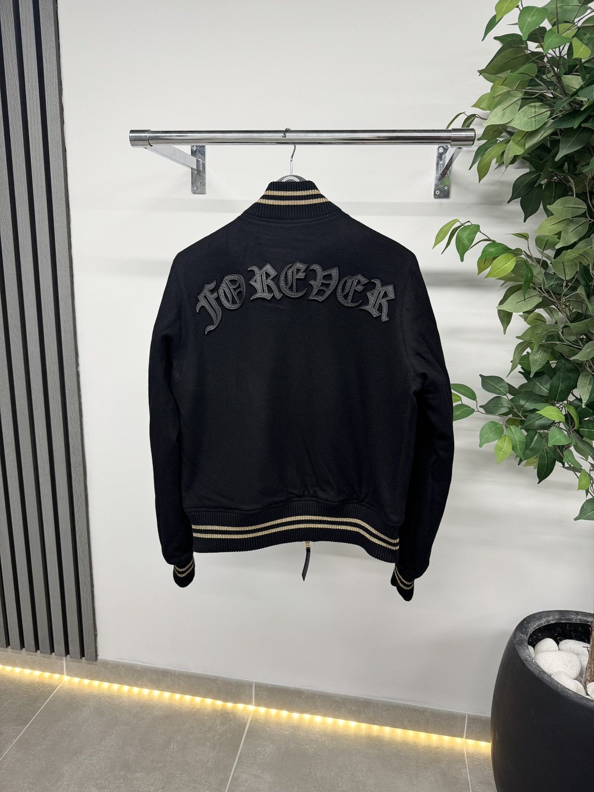 Amiri Amiri Forever Wool Blend Bomber Jacket In Black RRP £1930 Size US S / EU 44-46 / 1 - 2 Thumbnail