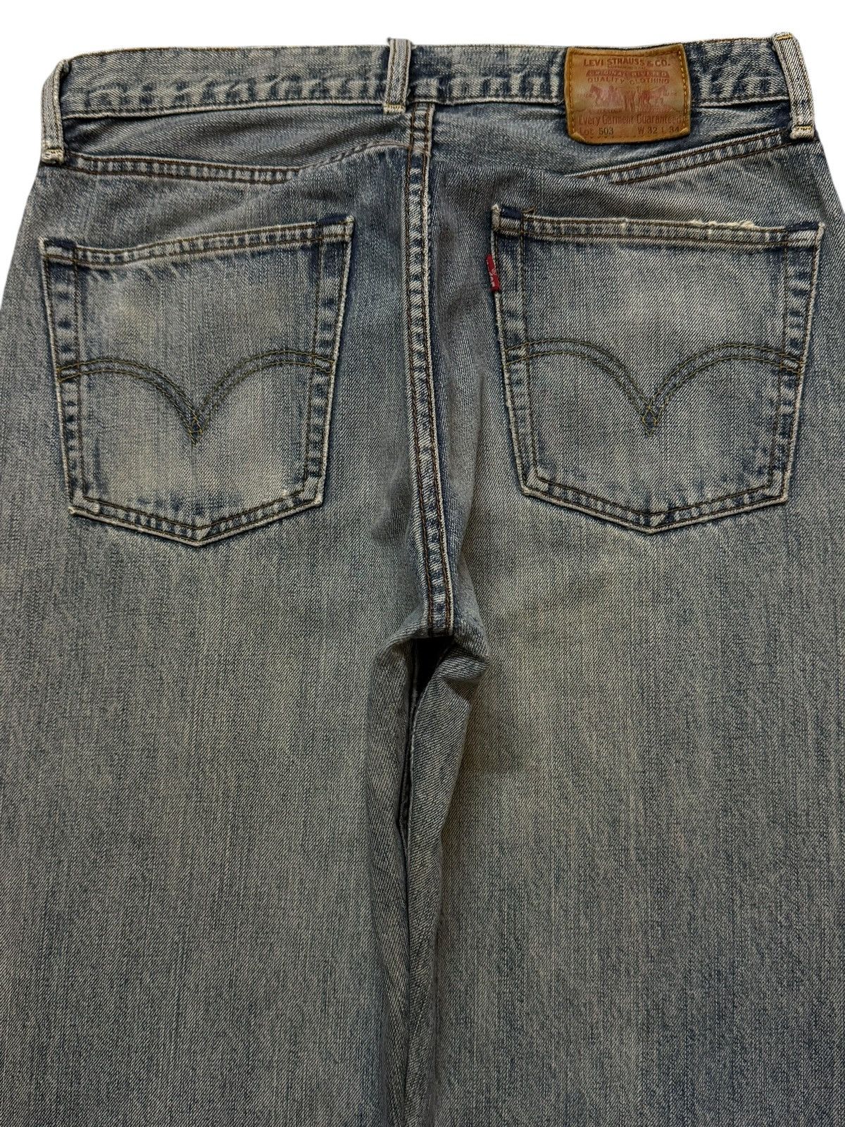 Levi's Vintage Y2K Japan Levis 503 Blue Faded Wash Relaxed Wide Leg Size US 31 - 4 Thumbnail