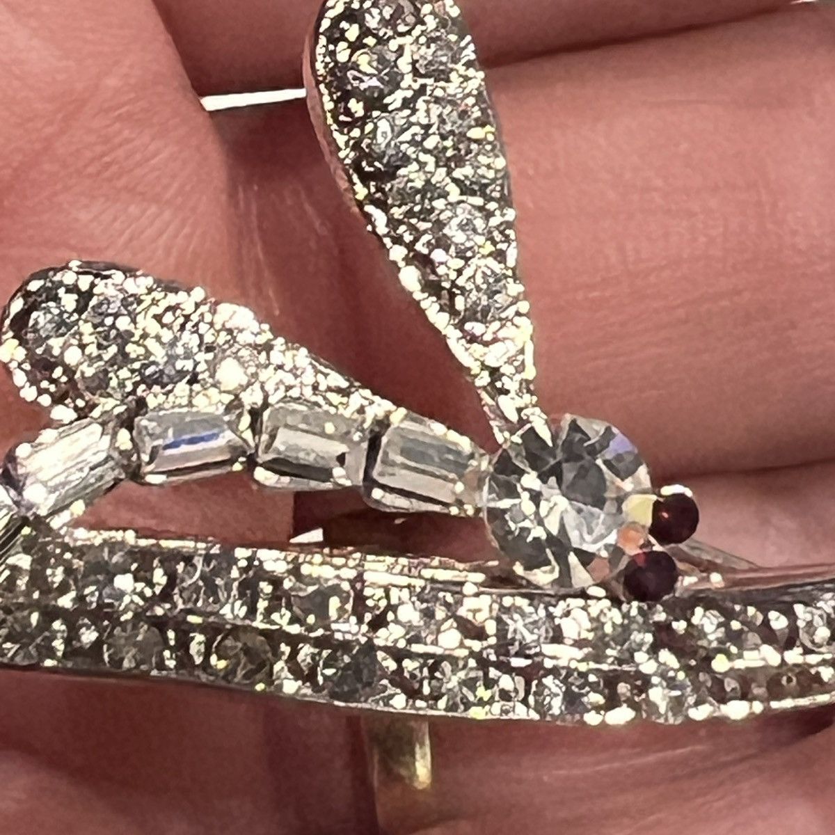 Unknown London Elegant Rhinestone Dragonfly Brooch Size ONE SIZE - 2 Thumbnail