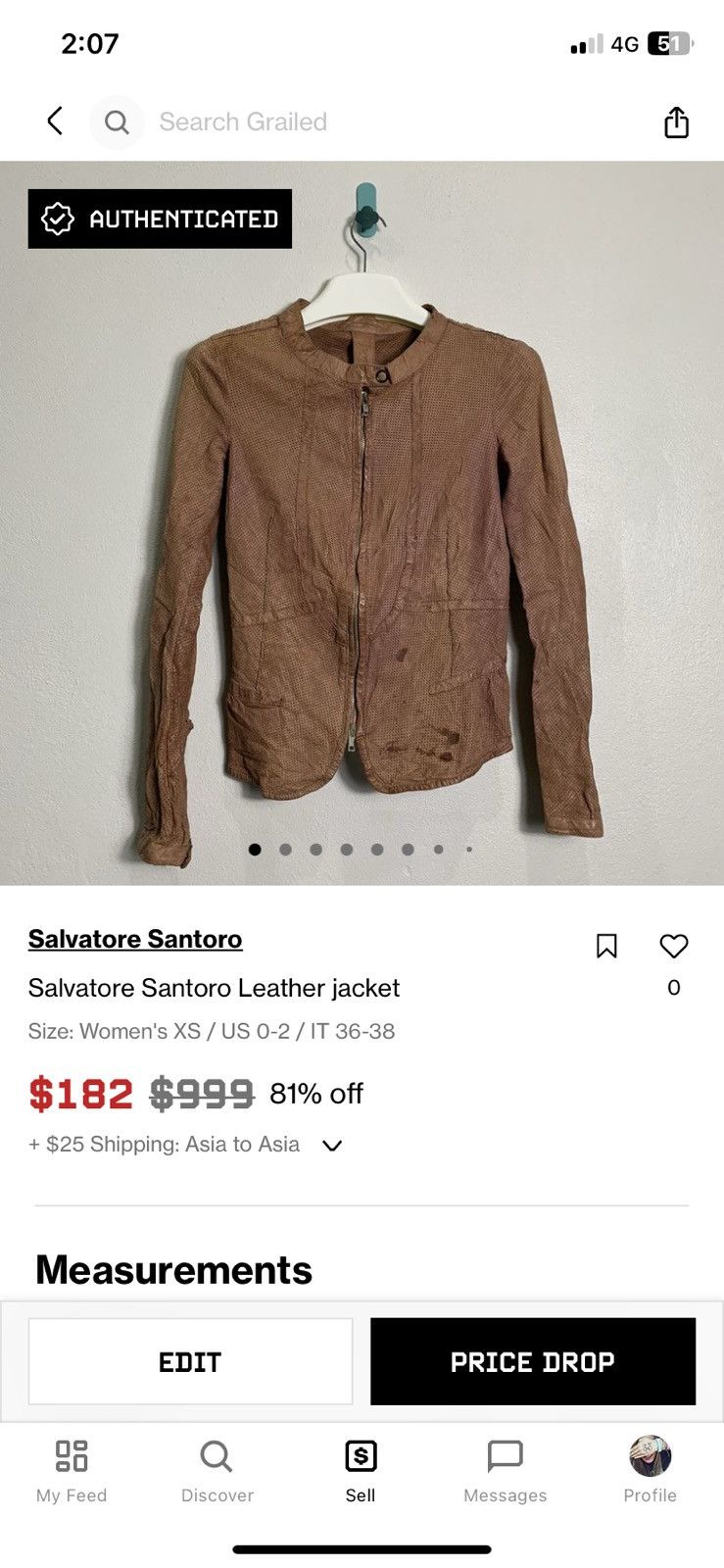 Salvatore Santoro Salvatore Santoro Leather jacket Size XS / US 0-2 / IT 36-38 - 19 Thumbnail