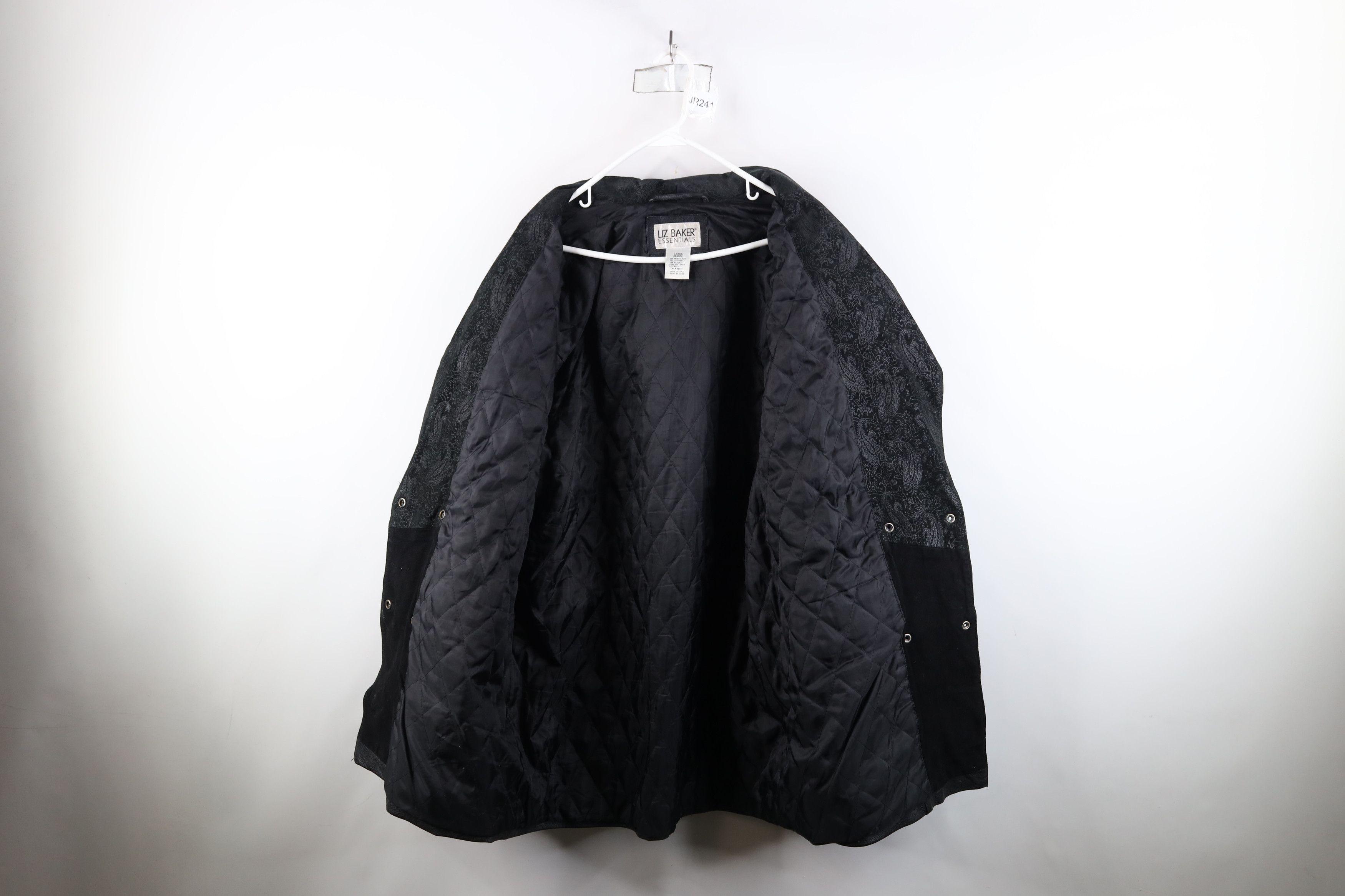 Vintage Vintage 90s Streetwear Gothic Paisley Leather Coat Jacket Size L / US 10 / IT 46 - 10 Thumbnail