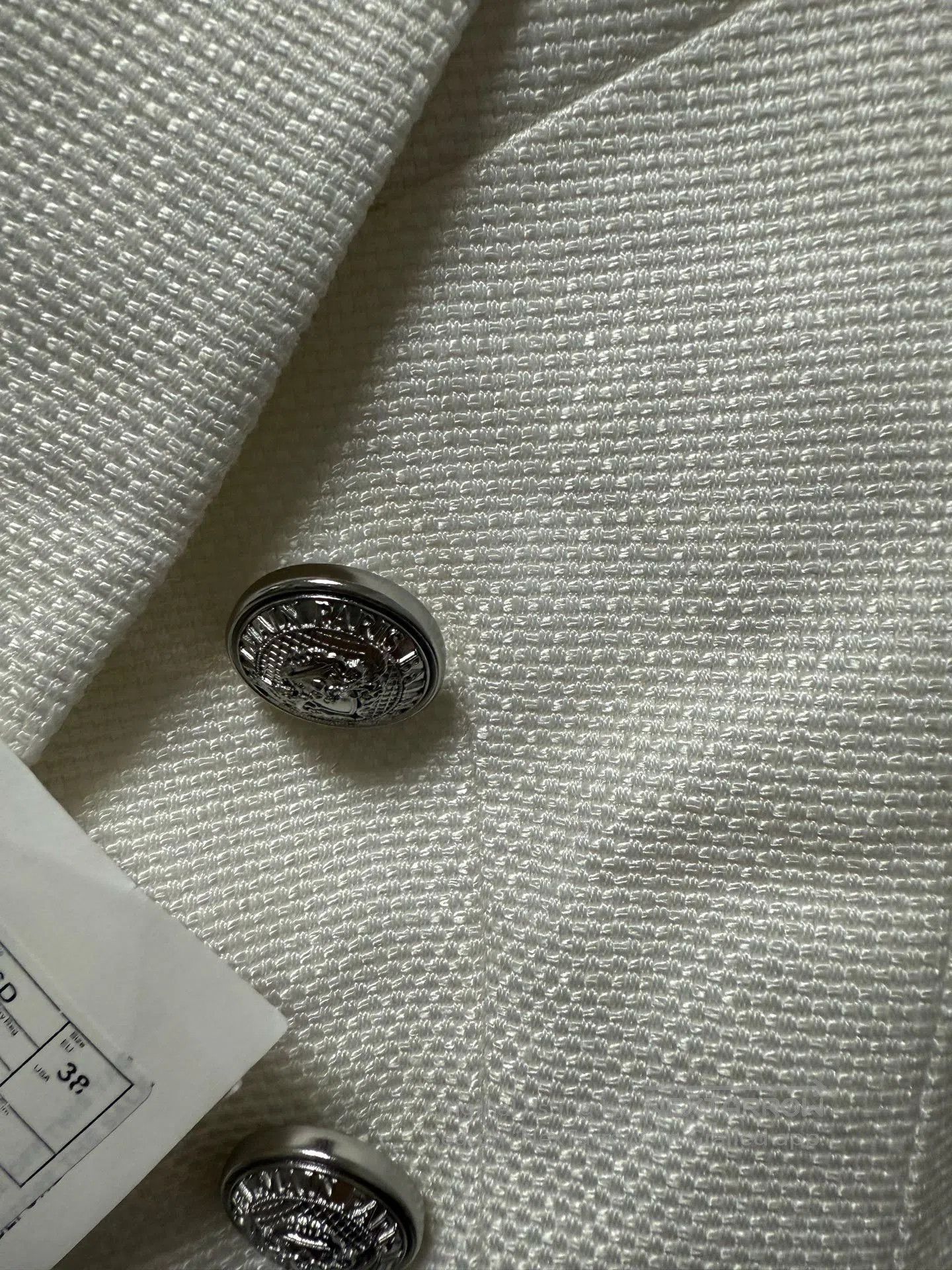 Balmain Balmain Classic White Double-Breasted Blazer. Size S / US 4 / IT 40 - 6 Thumbnail