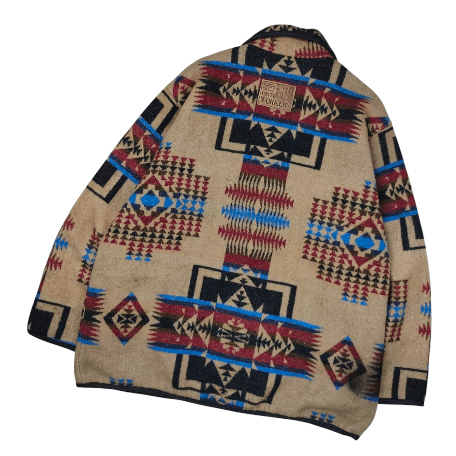 Designer United Workers Navajo Pattern Wool Coat Jacket Size US L / EU 52-54 / 3 - 8 Thumbnail