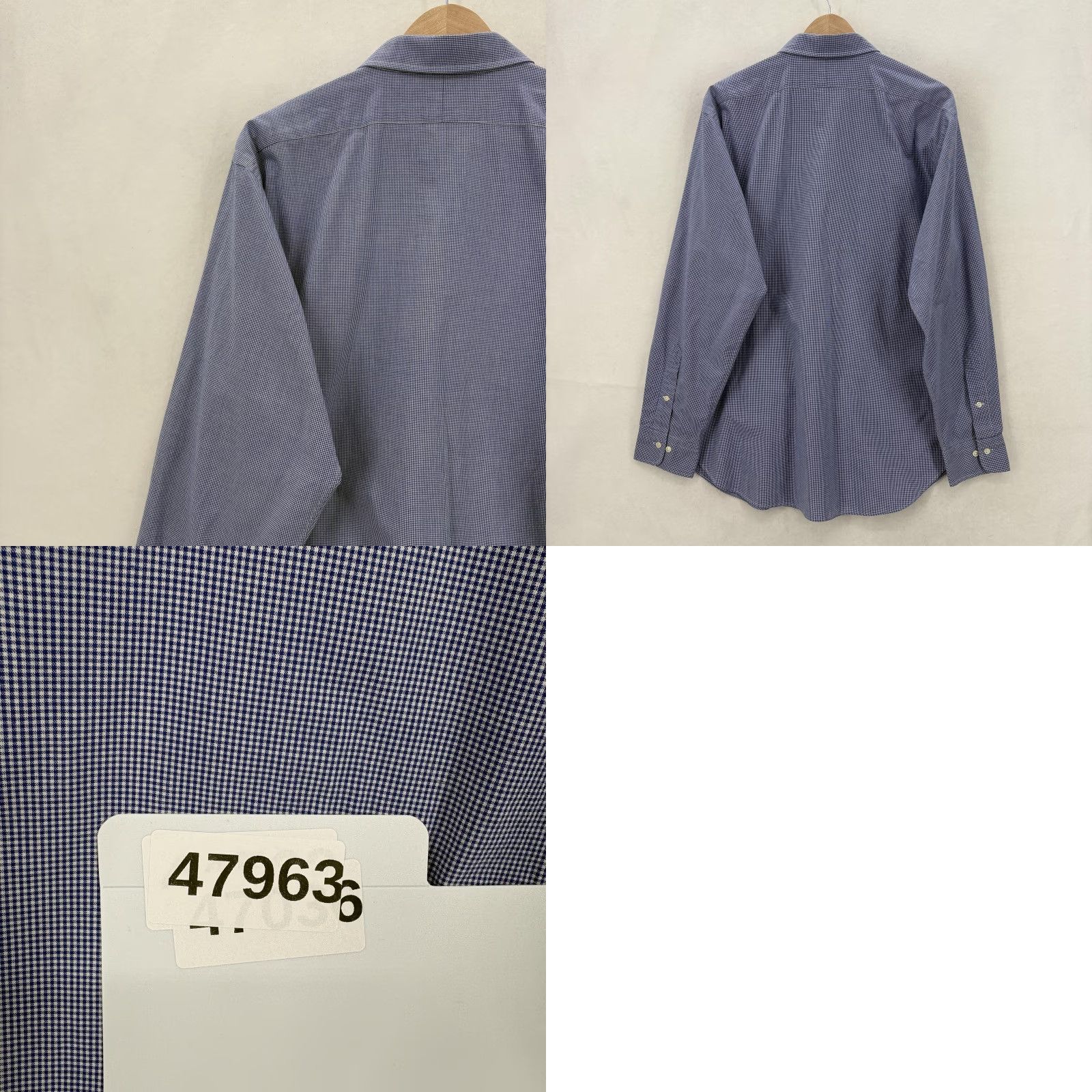 Polo Ralph Lauren Polo Ralph Lauren Andrew Shirt Mens L Blue Check Button Front Cotton Size US L / EU 52-54 / 3 - 8 Thumbnail