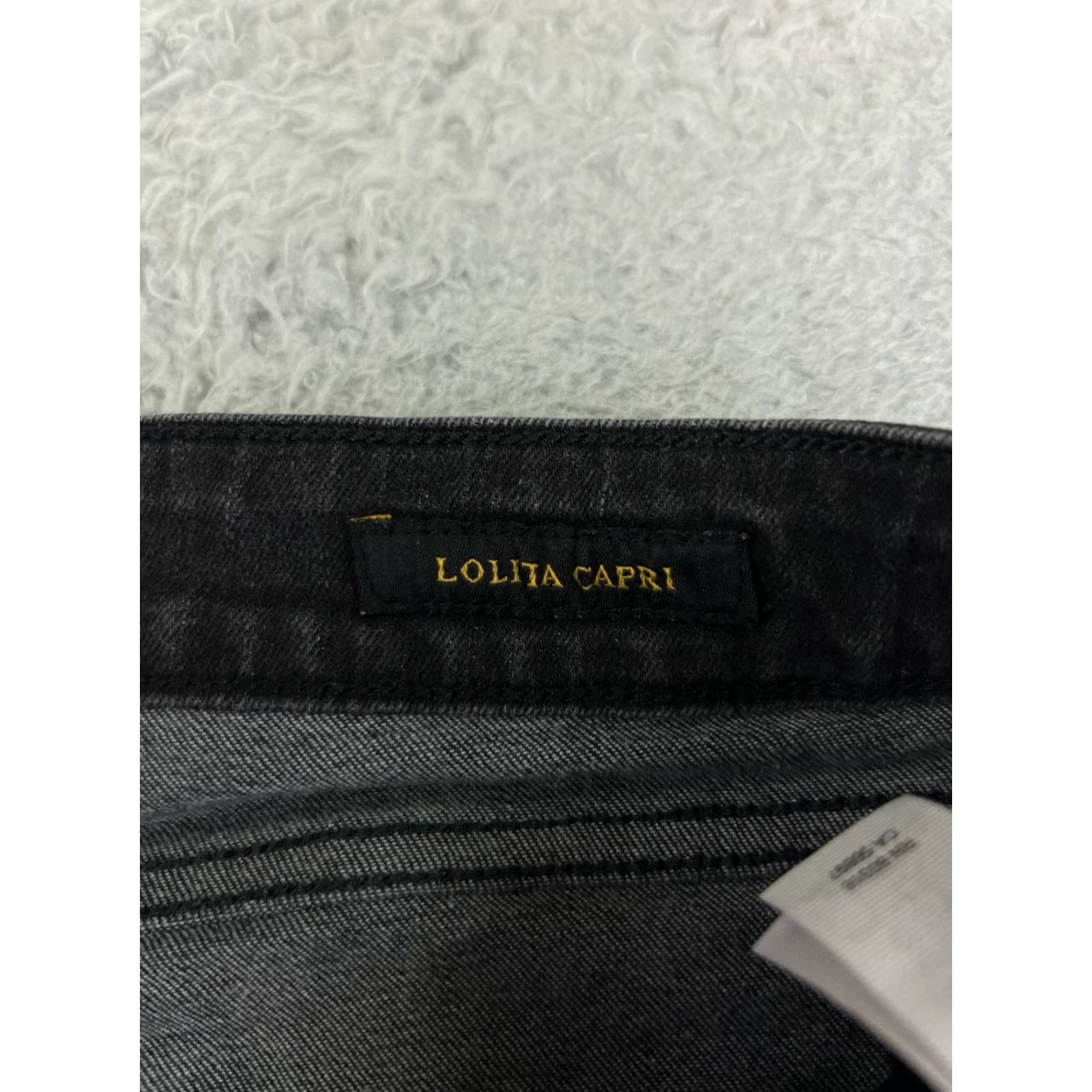 Lucky Brand Lucky Brand Jeans Womens 10 Black Denim Distressed Capri 5-Pocket 25.5in Inseam Cotton Medium Wash Vintage No Size 32" / US 10 / IT 46 - 3 Thumbnail