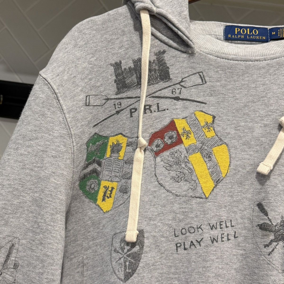 Polo Ralph Lauren Polo Ralph Lauren P Patch 1967 All Over Print Hoodie Size US M / EU 48-50 / 2 - 17 Thumbnail
