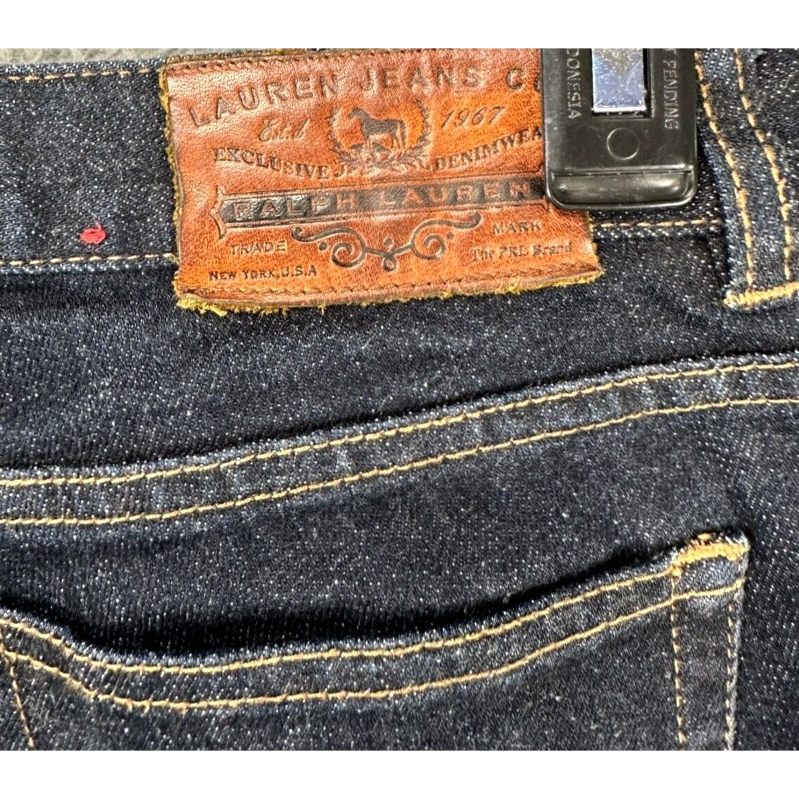 Ralph Lauren Lauren Ralph Lauren Jeans Womens Petite Blue Straight Crop Denim Dark Wash Size 26" / US 2 / IT 38 - 4 Thumbnail
