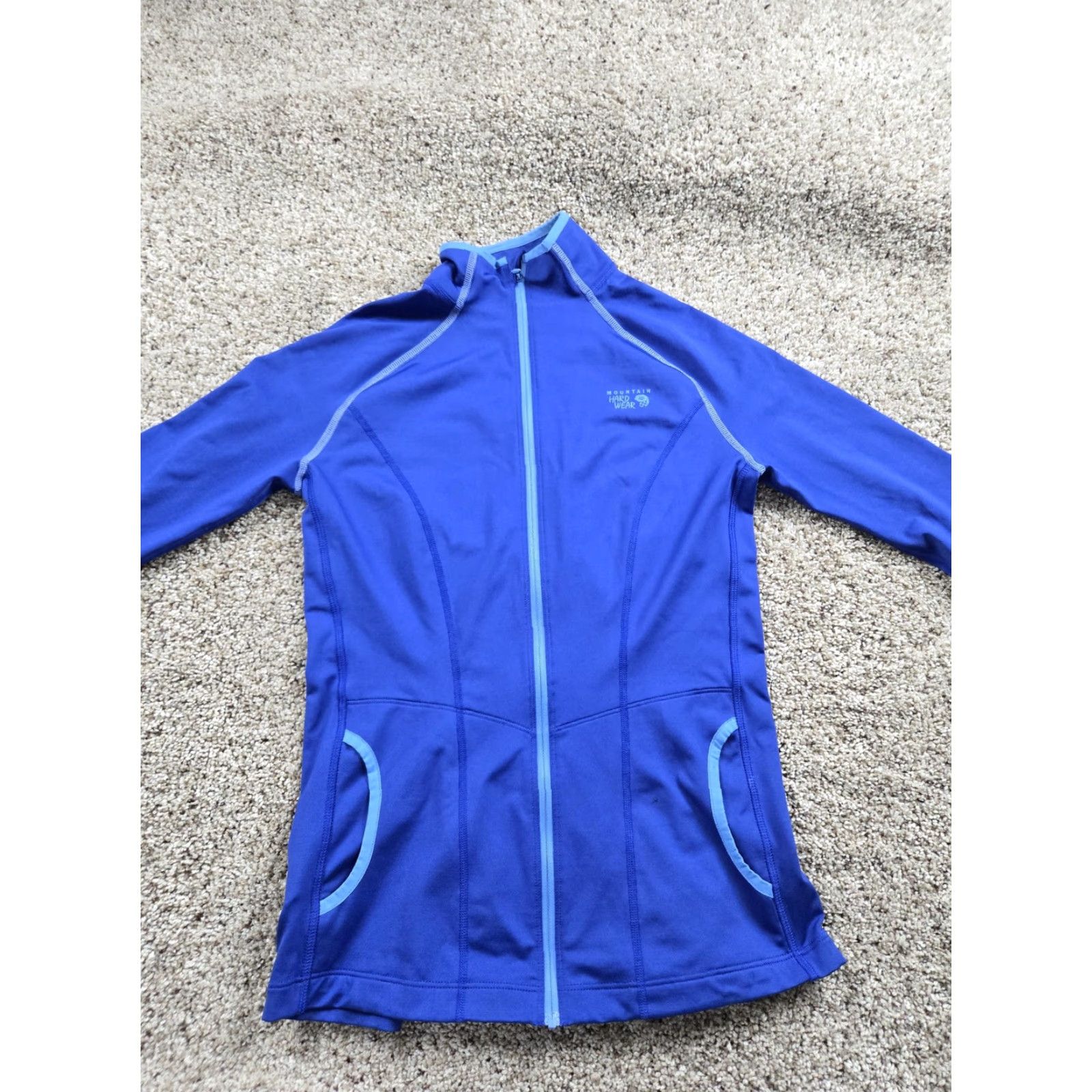 Mountain Hardwear Mountain Hardwear Jacket Womens Medium Blue Stretch Fleece Full Zip Midweight Size M / US 6-8 / IT 42-44 - 3 Thumbnail