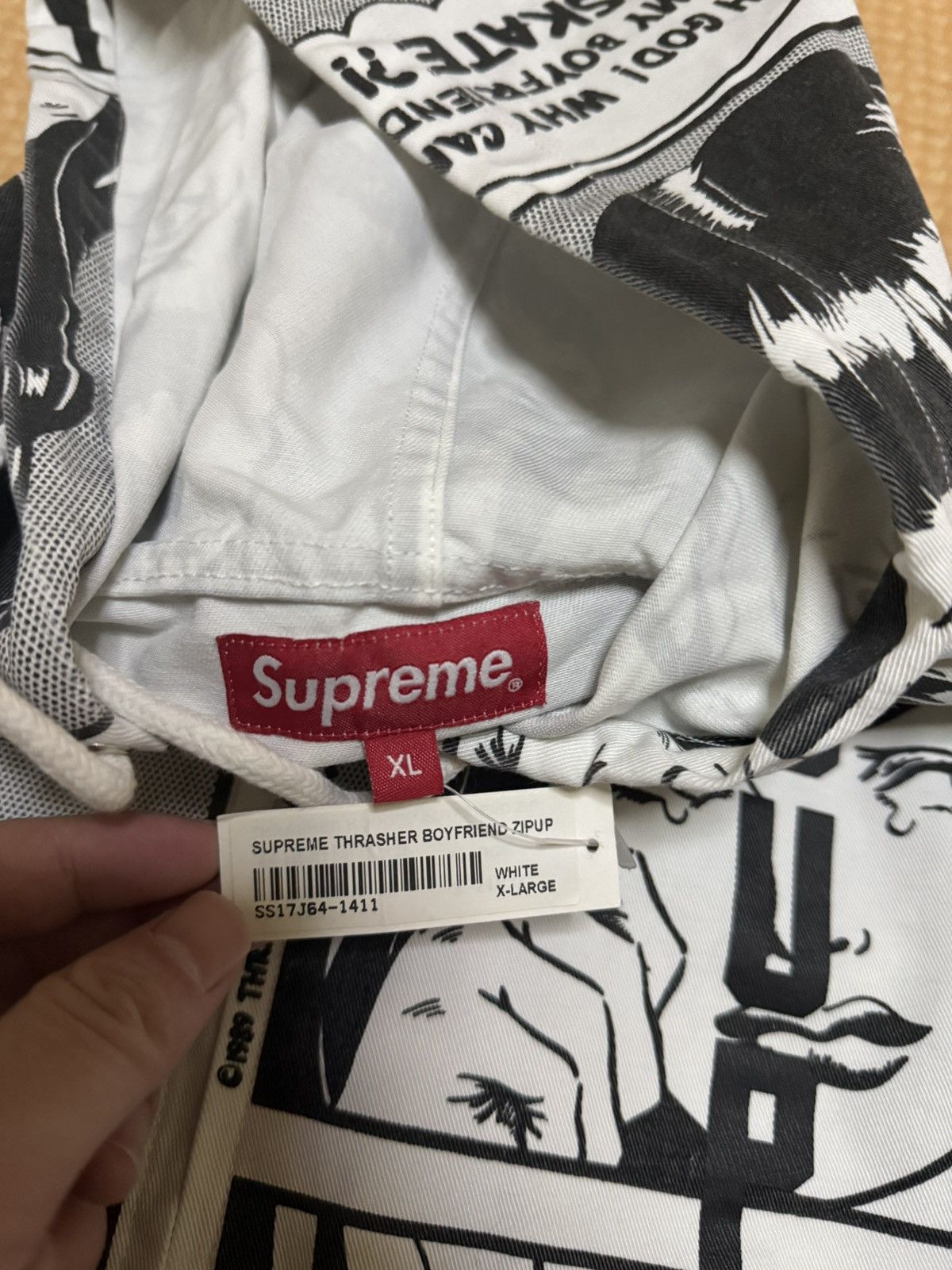 Supreme × Thrasher Supreme thrasher boyfriend hooded jacket Size US XL / EU 56 / 4 - 4 Thumbnail