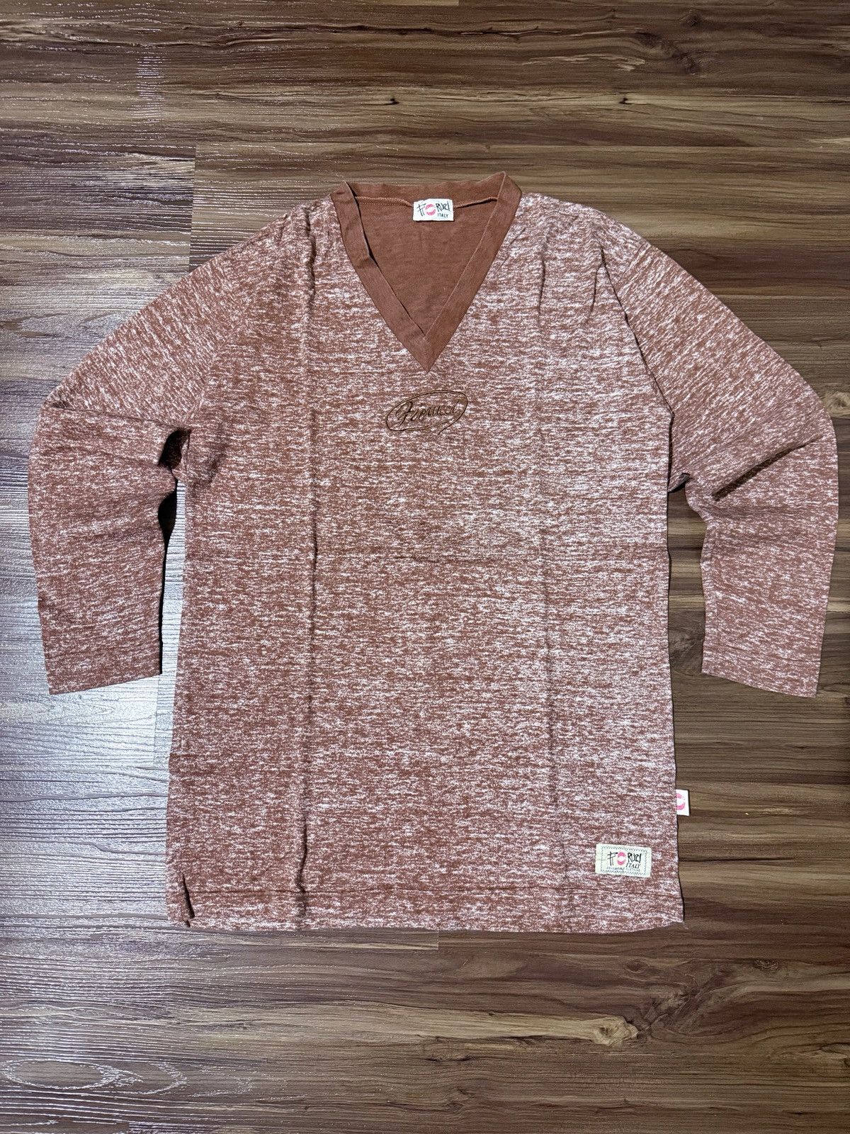Fiorucci Vintage fiorucci italy vneck longsleeve Size US L / EU 52-54 / 3 - 1 Thumbnail