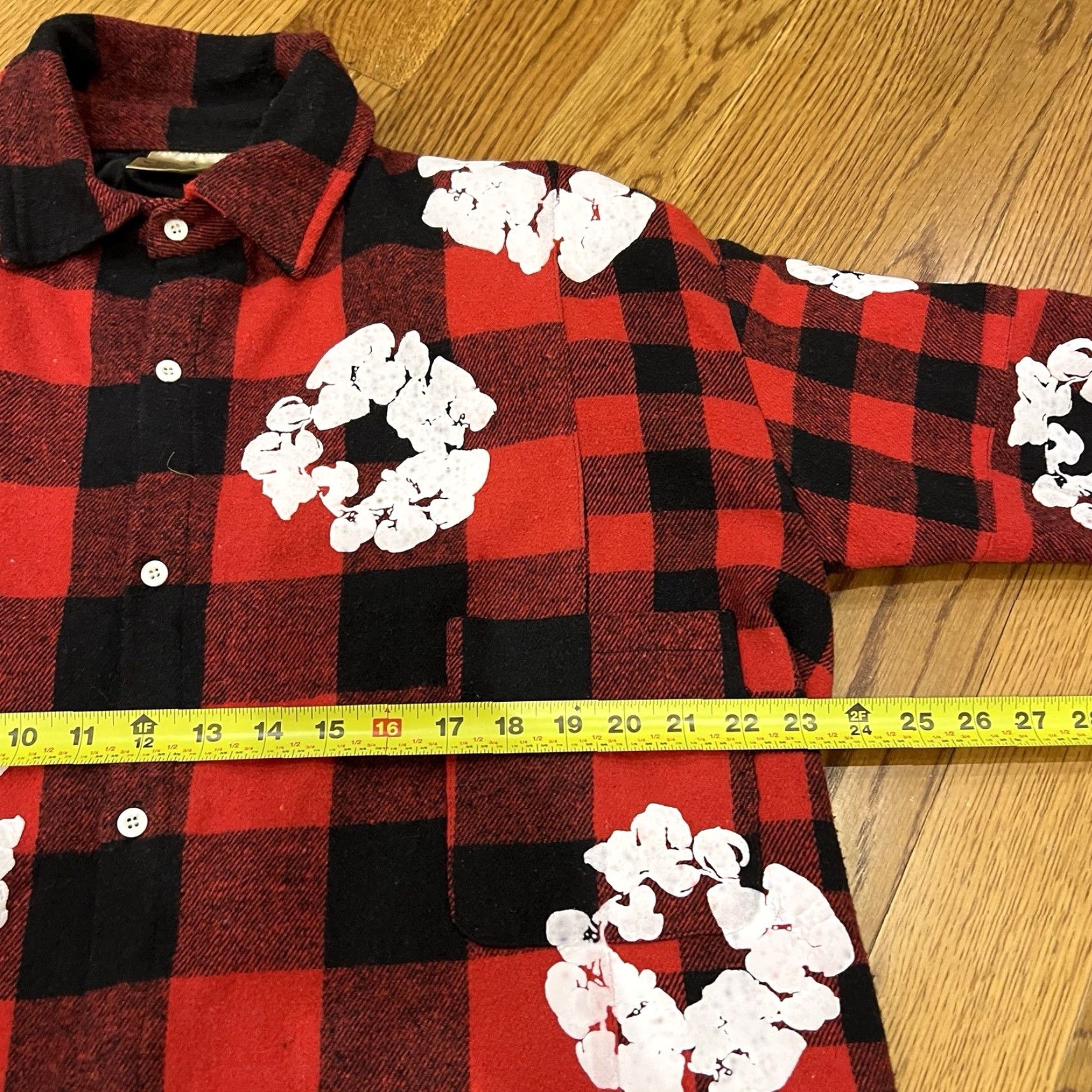 Vintage In Style Of Denim Tears Four Cactus Shacket Red Flannel Size Large Size US L / EU 52-54 / 3 - 6 Thumbnail