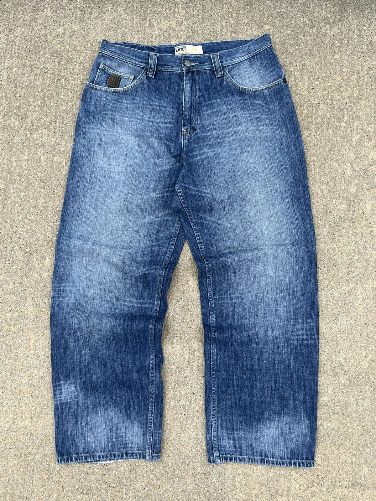 Enyce SICK VINTAGE Y2K ENYCE WASH BAGGY JEANS Size US 34 / EU 50 - 8 Thumbnail