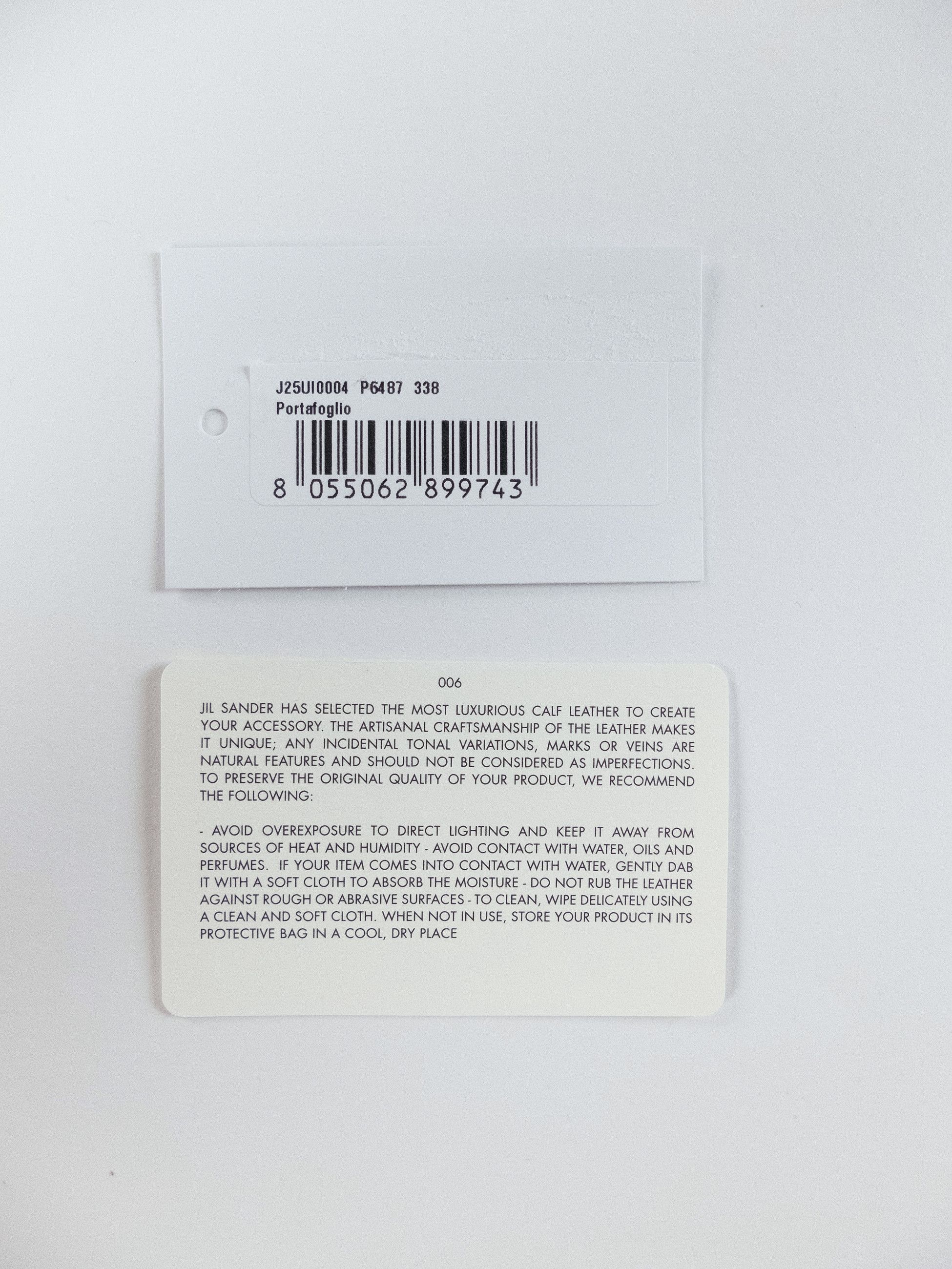 Jil Sander JIL SANDER pastel green leather zipped card wallet Size ONE SIZE - 9 Thumbnail