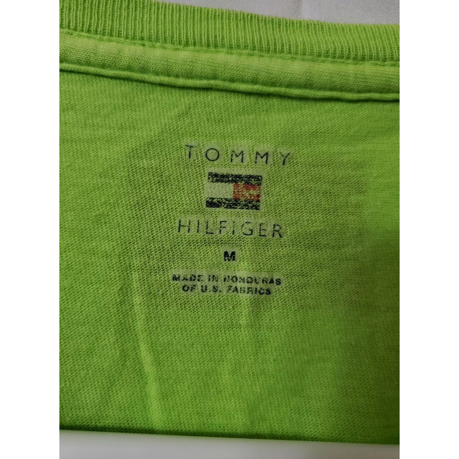 Tommy Hilfiger VINTAGE Tommy Hilfiger Shirt Womens Long Sleeve Medium Green Embroidered Button Crest North South Regular Fit Size M / US 6-8 / IT 42-44 - 3 Thumbnail