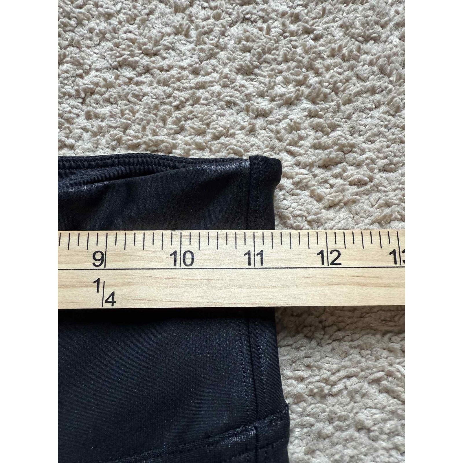 Spanx Spanx Faux Leather Moto Biker Leggings Black Women's Small Size 24" / US 00 / IT 34 - 9 Thumbnail