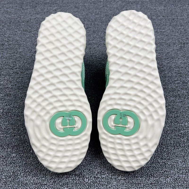 Gucci Gucci Low-Top Lace-Up Sneakers in Green - Size US 5.5 / EU 38 - 4 Thumbnail