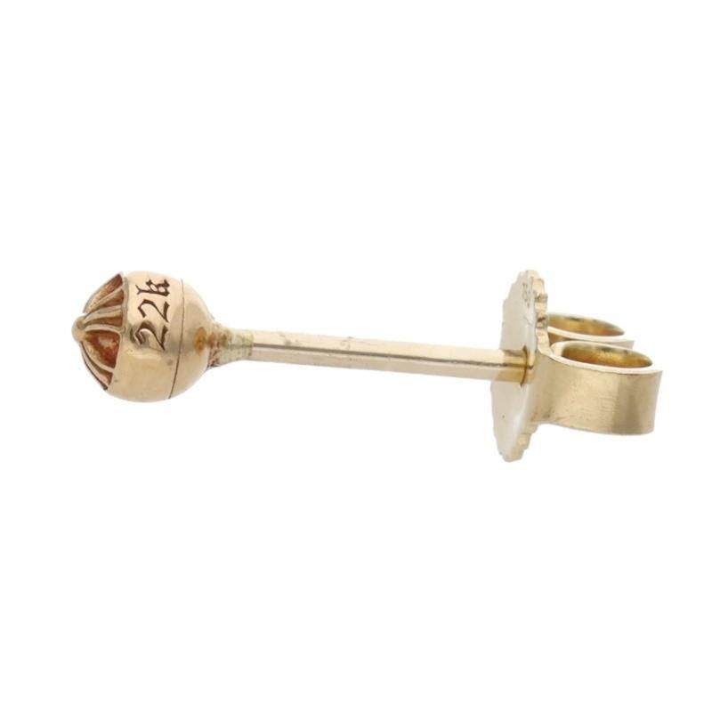 Chrome Hearts Chrome Hearts 22k mini cross ball stud earring Size ONE SIZE - 4 Thumbnail