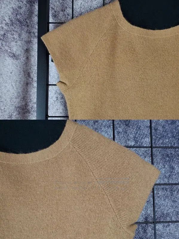 Other Burberry Camel Wool Knit Short Sleeve Top. Size M / US 6-8 / IT 42-44 - 4 Thumbnail