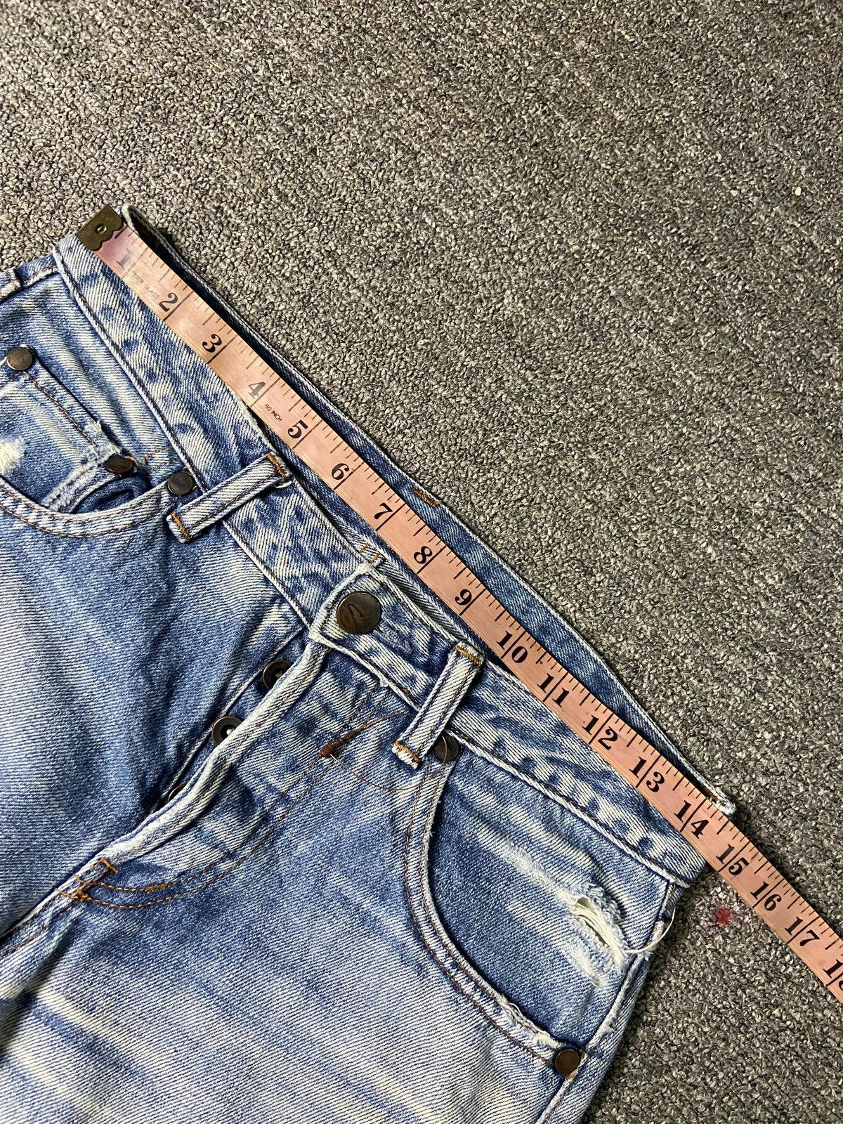 Hysteric Glamour × Japanese Brand × Vintage GARMIN Brand Distressed Denim Jeans (132) Size US 29 - 5 Thumbnail