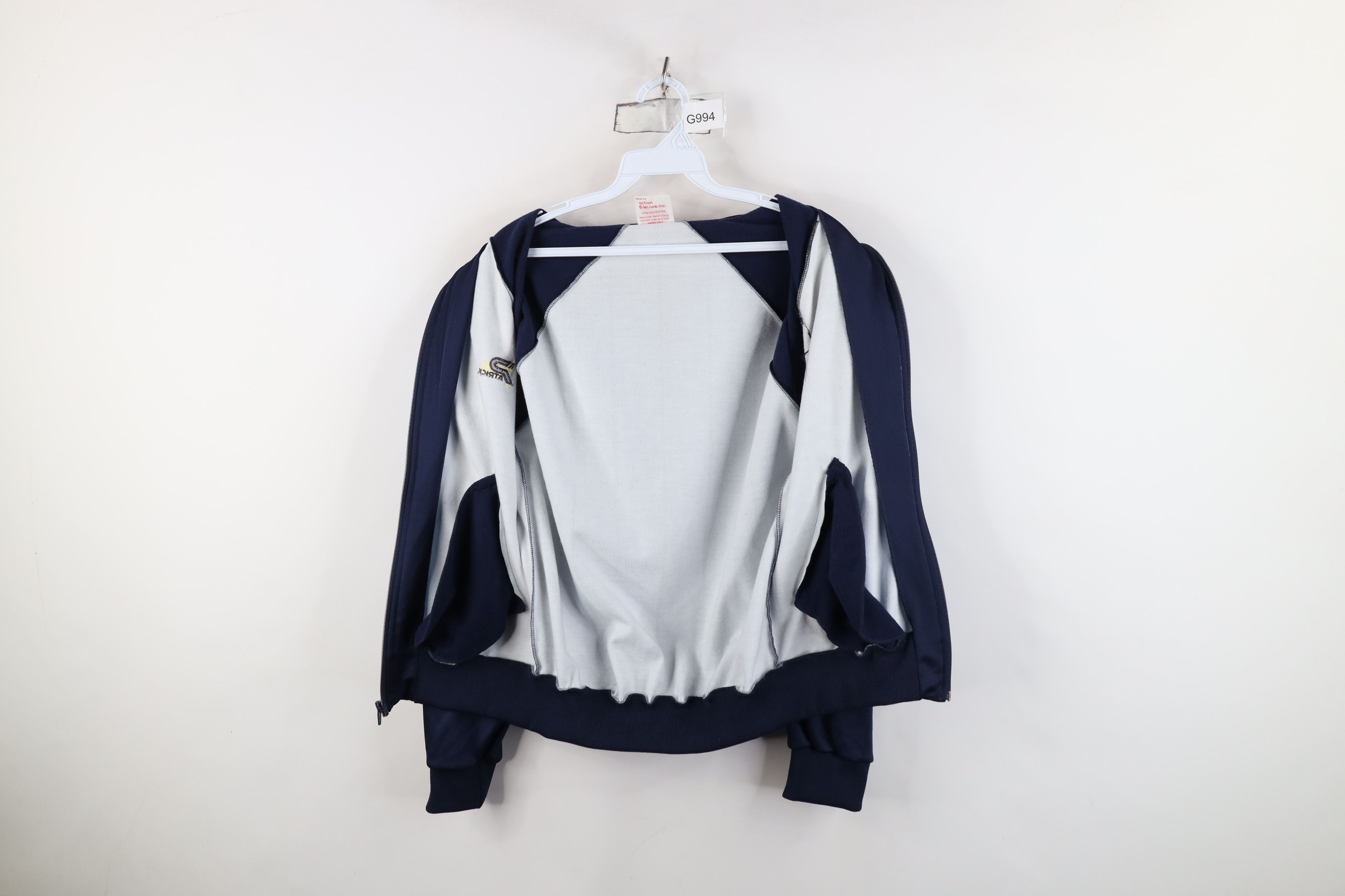 Vintage Vintage 70s Futbol Warm Up Tennis Track Jacket Blue USA Size US S / EU 44-46 / 1 - 11 Thumbnail