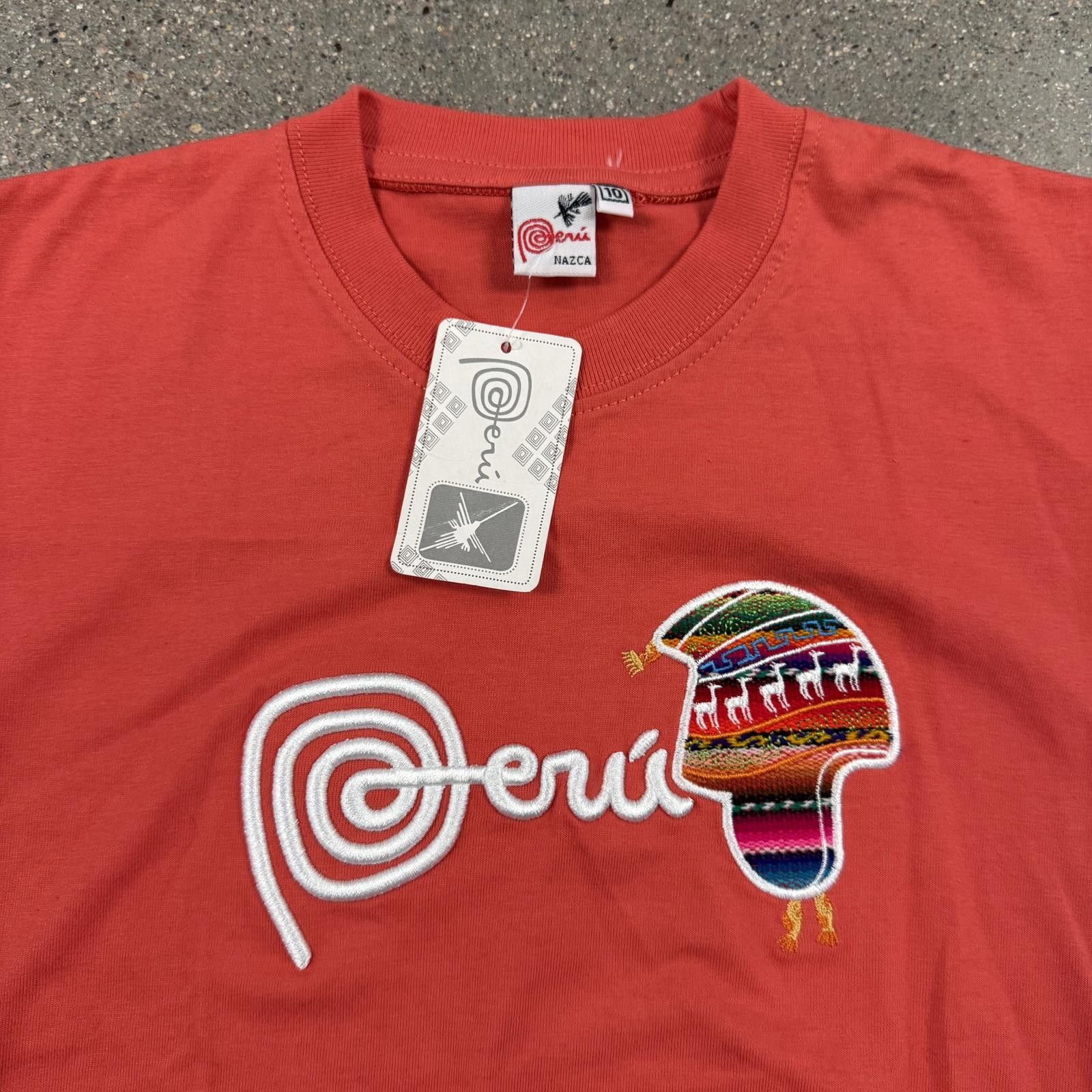 Hathaway Golf NWT Authentic Peru Nazca Embroidered T-Shirt Llama Kids 10 Size US XXS / EU 40 - 2 Thumbnail