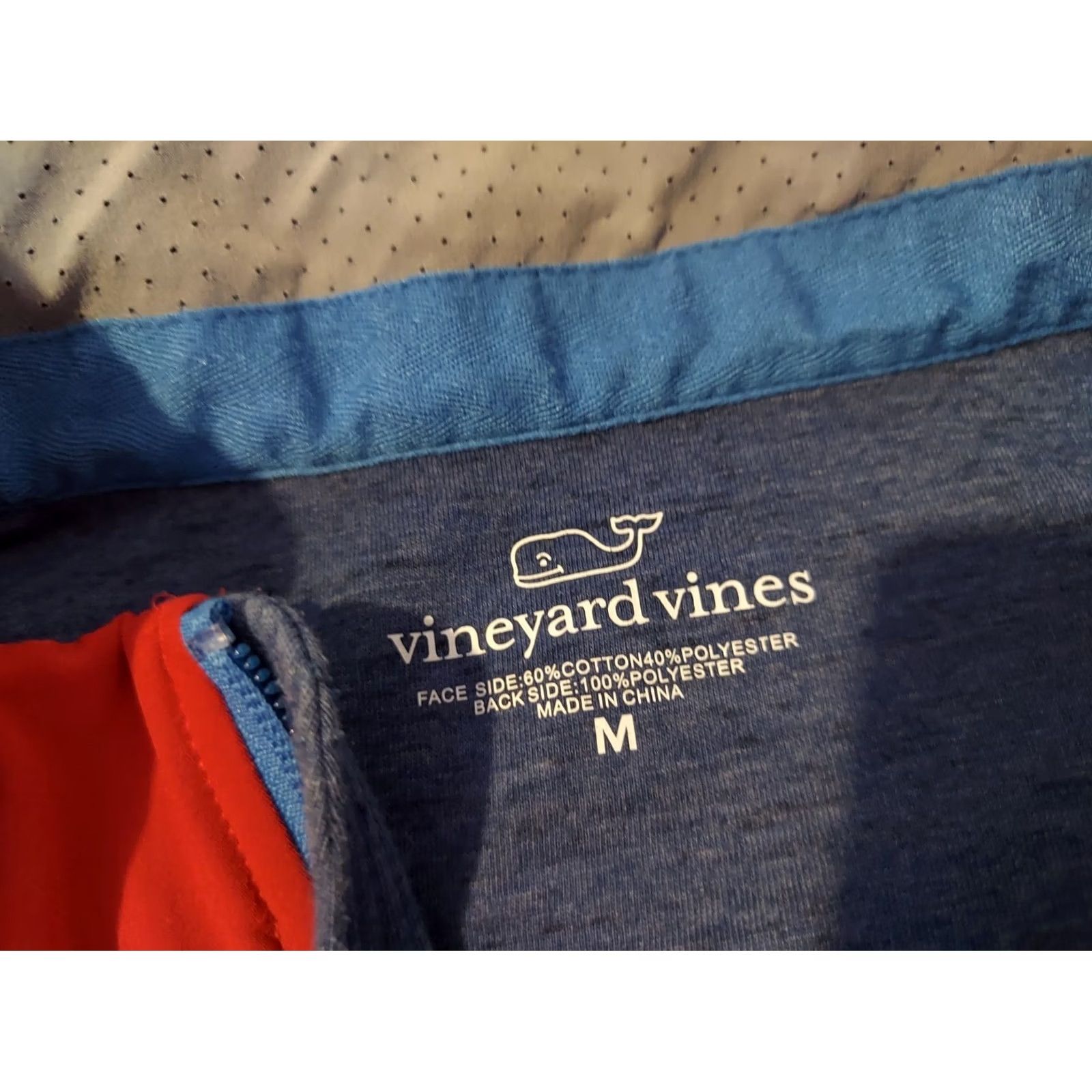 Vineyard Vines Vineyard Vines Sweater Mens M Blue Cotton Half Zip Pullover Medium Color Blue Size US M / EU 48-50 / 2 - 4 Thumbnail