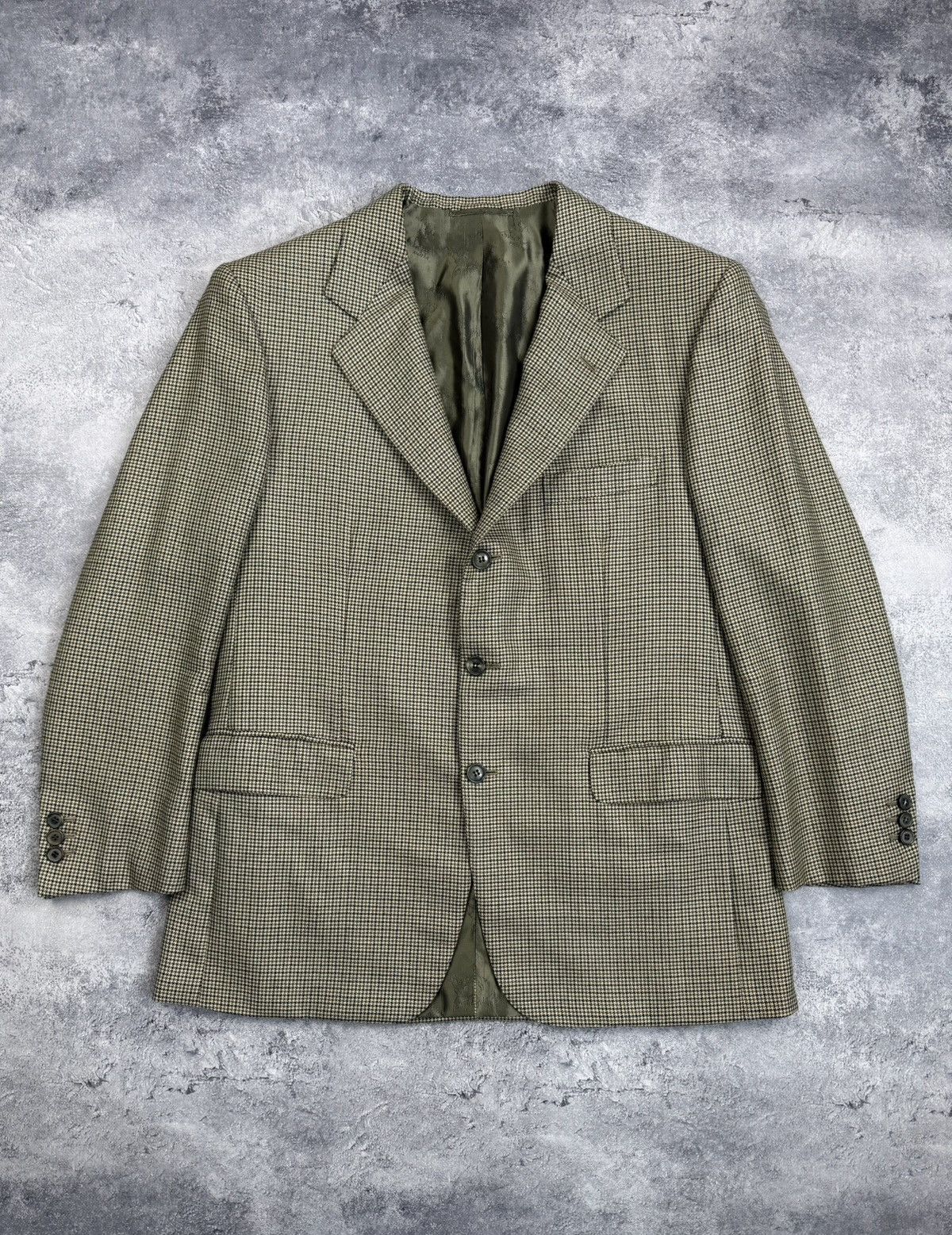 Brioni Brioni 100% Cashmere Houndstooth Blazer Jacket Size 40R - 1 Thumbnail