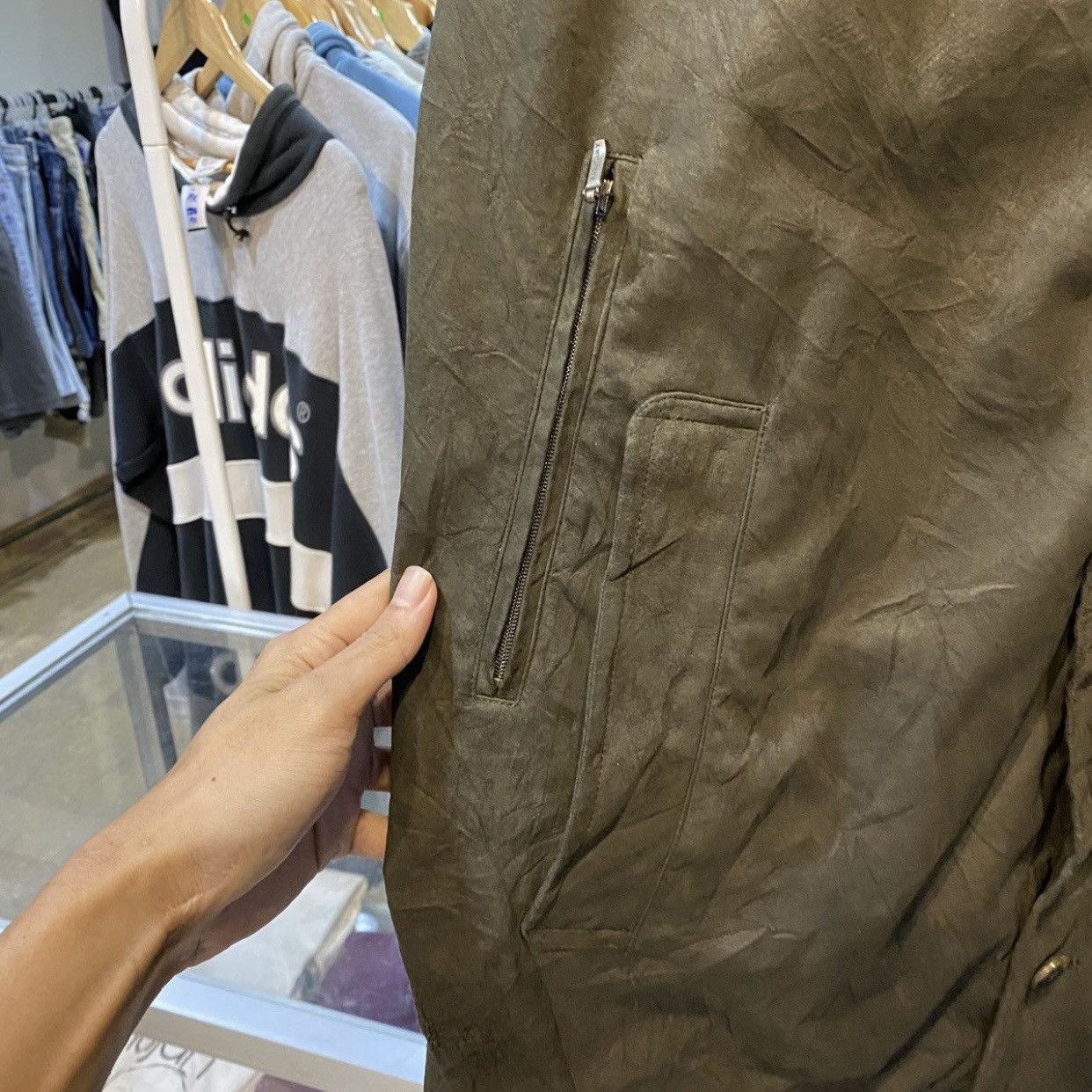 Burberry Burberry London Suede Jacket Nova Check Lined Olive/Brown Size US XL / EU 56 / 4 - 6 Thumbnail