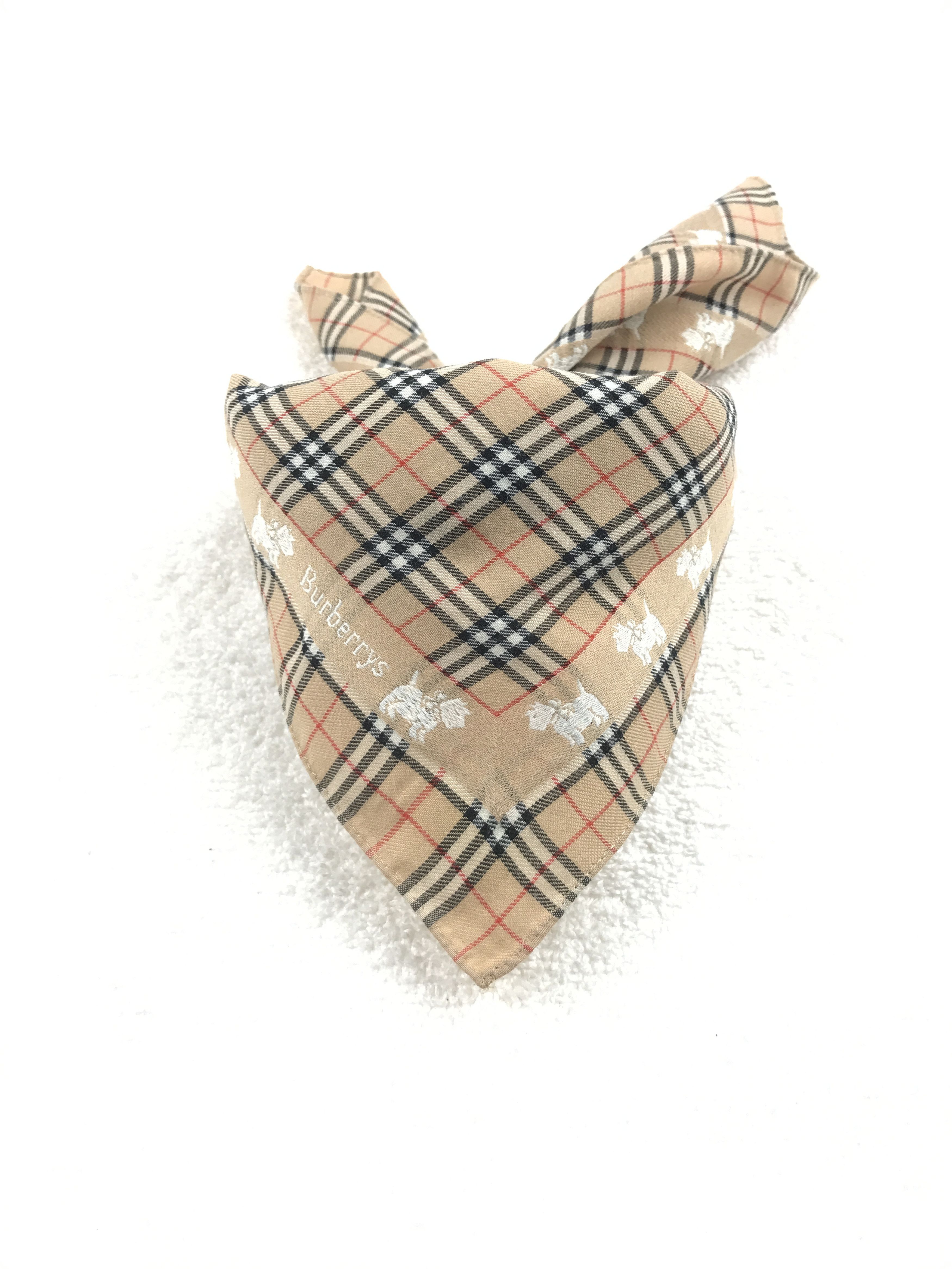 Burberry × Vintage Vintage Burberry Nova Check Bandana Neckerchief Handkerchief Size ONE SIZE - 3 Thumbnail