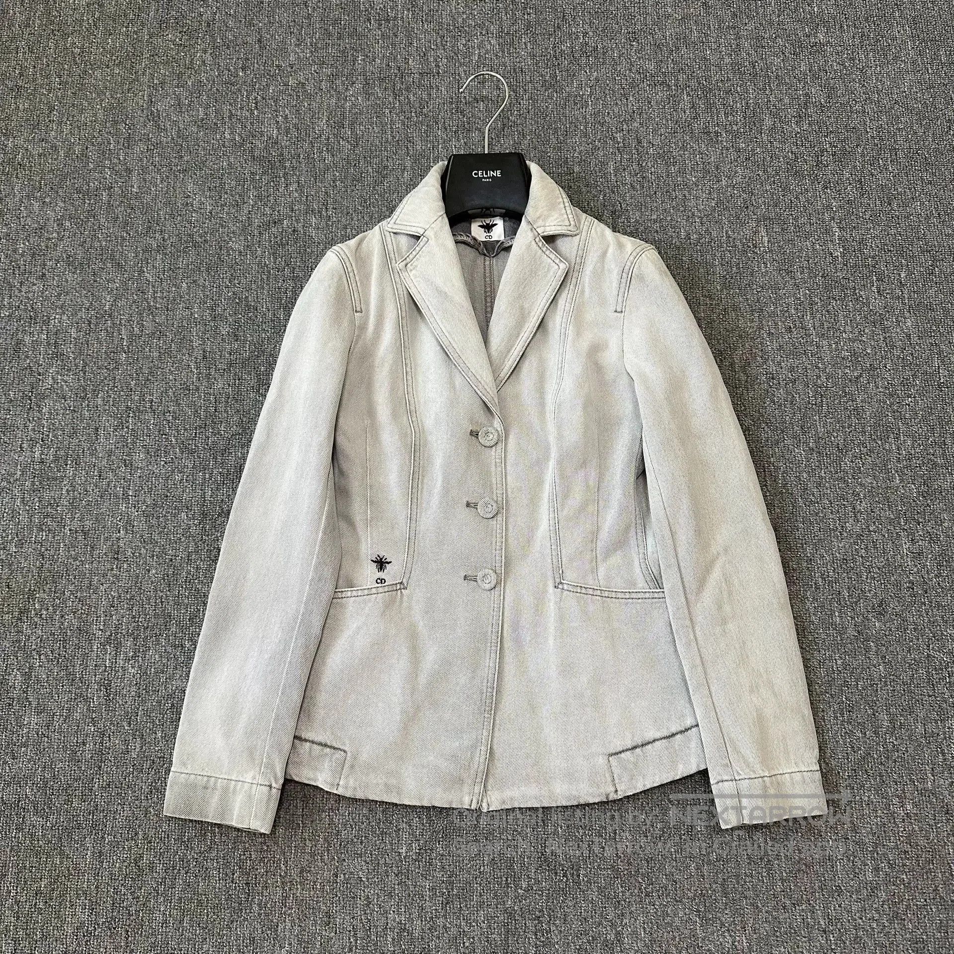 Dior Dior Bee Casual Denim Blazer Jacket. Size US XS / EU 42 / 0 - 1 Thumbnail