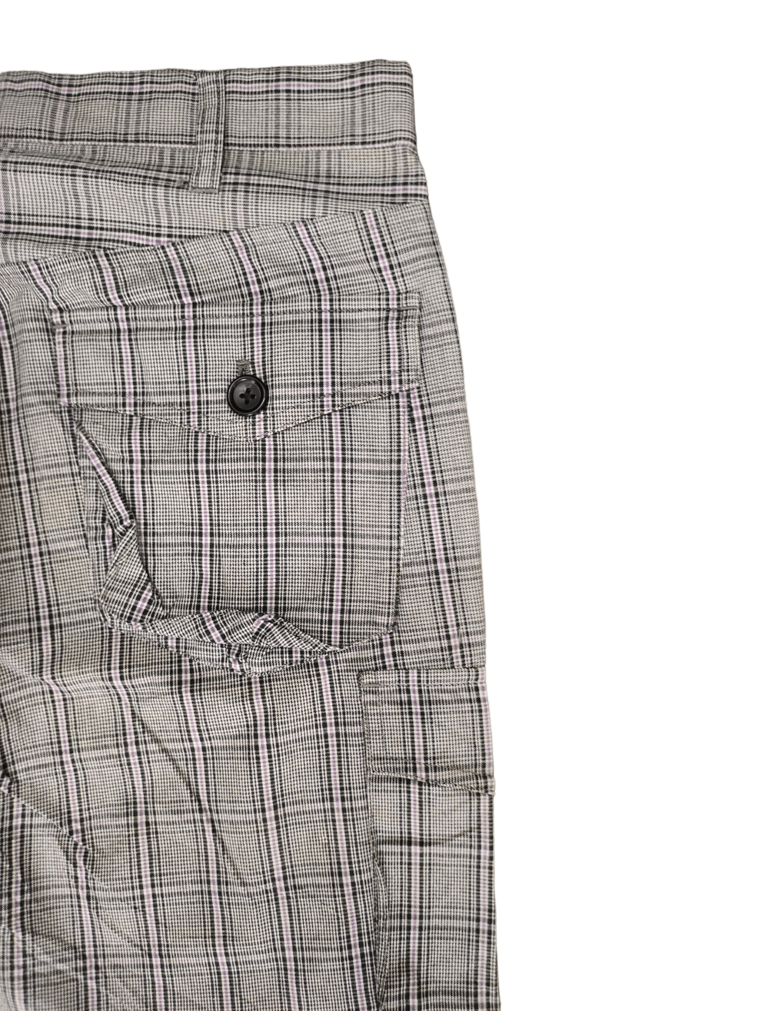 If Six Was Nine Boycott Checkered Plaid Cargo Pants Size US 31 - 19 Thumbnail