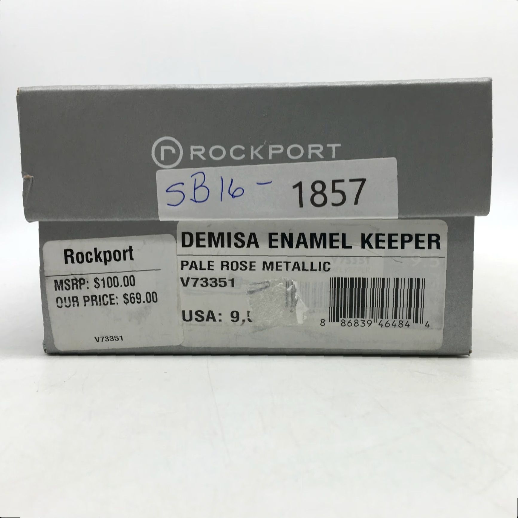 Rockport Rockport Womens Slip-On Flats Demisa Enamel Keeper V73351 Pale Rose Metallic Size 9.5 Casual Size US 9.5 / IT 39.5 - 5 Thumbnail